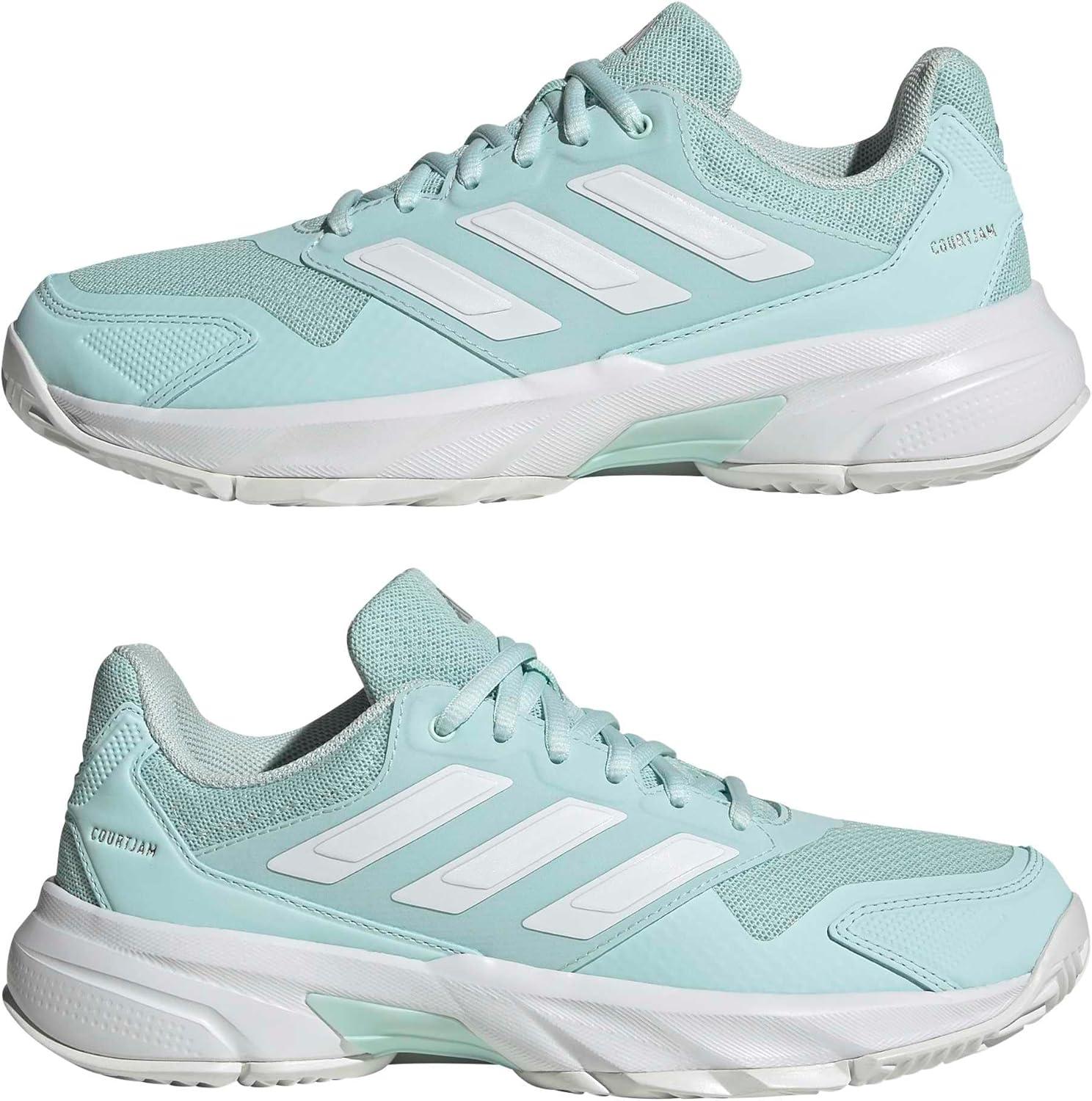 image:imageAdidas Womens Courtjam Control 3 TennisHalo MintWhiteSilver Metallic