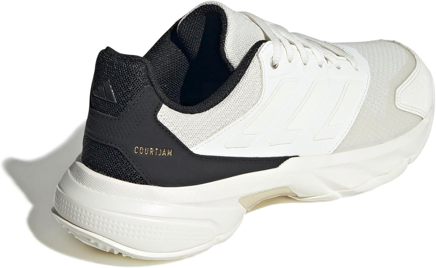image:imageAdidas Womens Courtjam Control 3 TennisOff WhiteOff WhiteChampagne Metallic