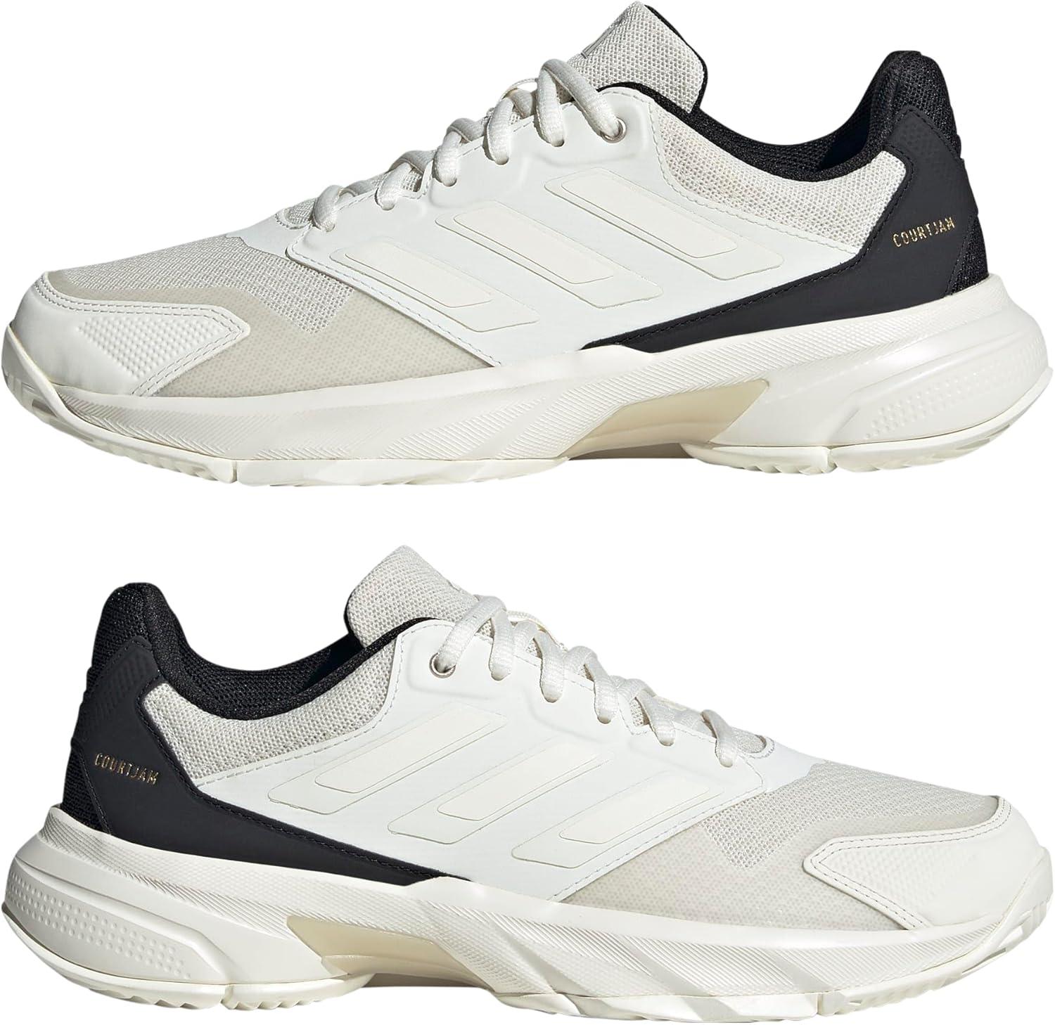 image:imageAdidas Womens Courtjam Control 3 TennisOff WhiteOff WhiteChampagne Metallic