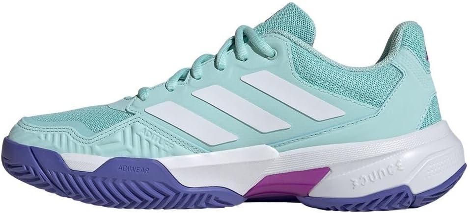 image:imageAdidas Womens Courtjam Control 3 TennisSemi Flash AquaWhiteCobalt Blue