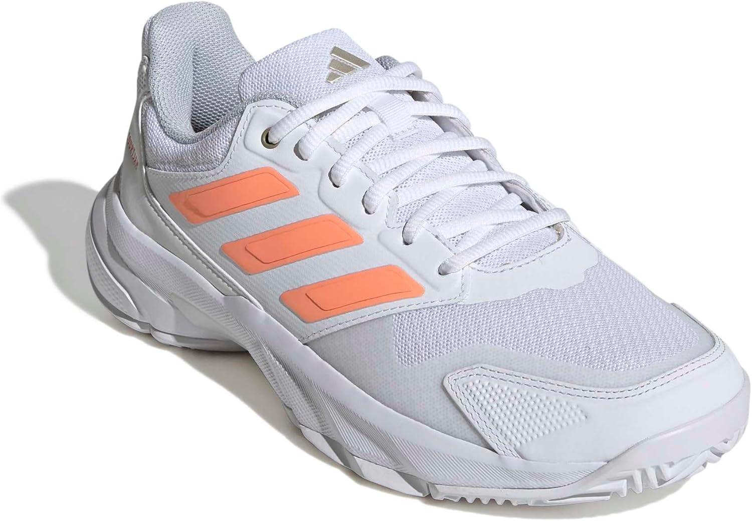 image:imageAdidas Womens Courtjam Control 3 TennisWhiteBeam OrangeCrystal White