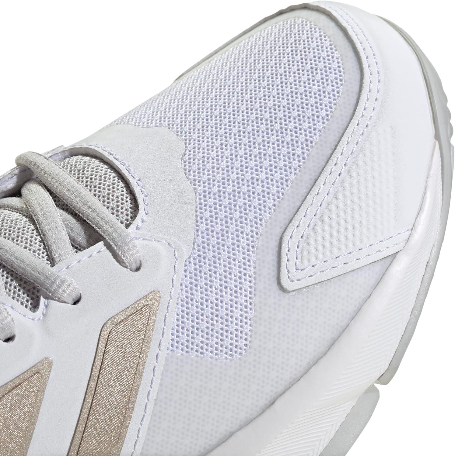 image:imageAdidas Womens Courtjam Control 3 TennisWhiteIron MetallicLucid Red