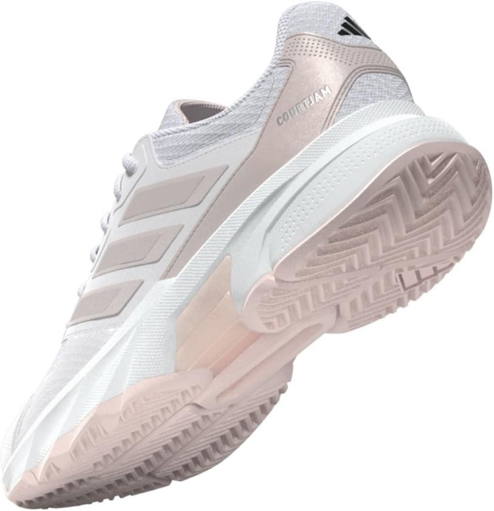 image:imageAdidas Womens Courtjam Control 3 TennisWhiteSandy Pink MetSandy Pink