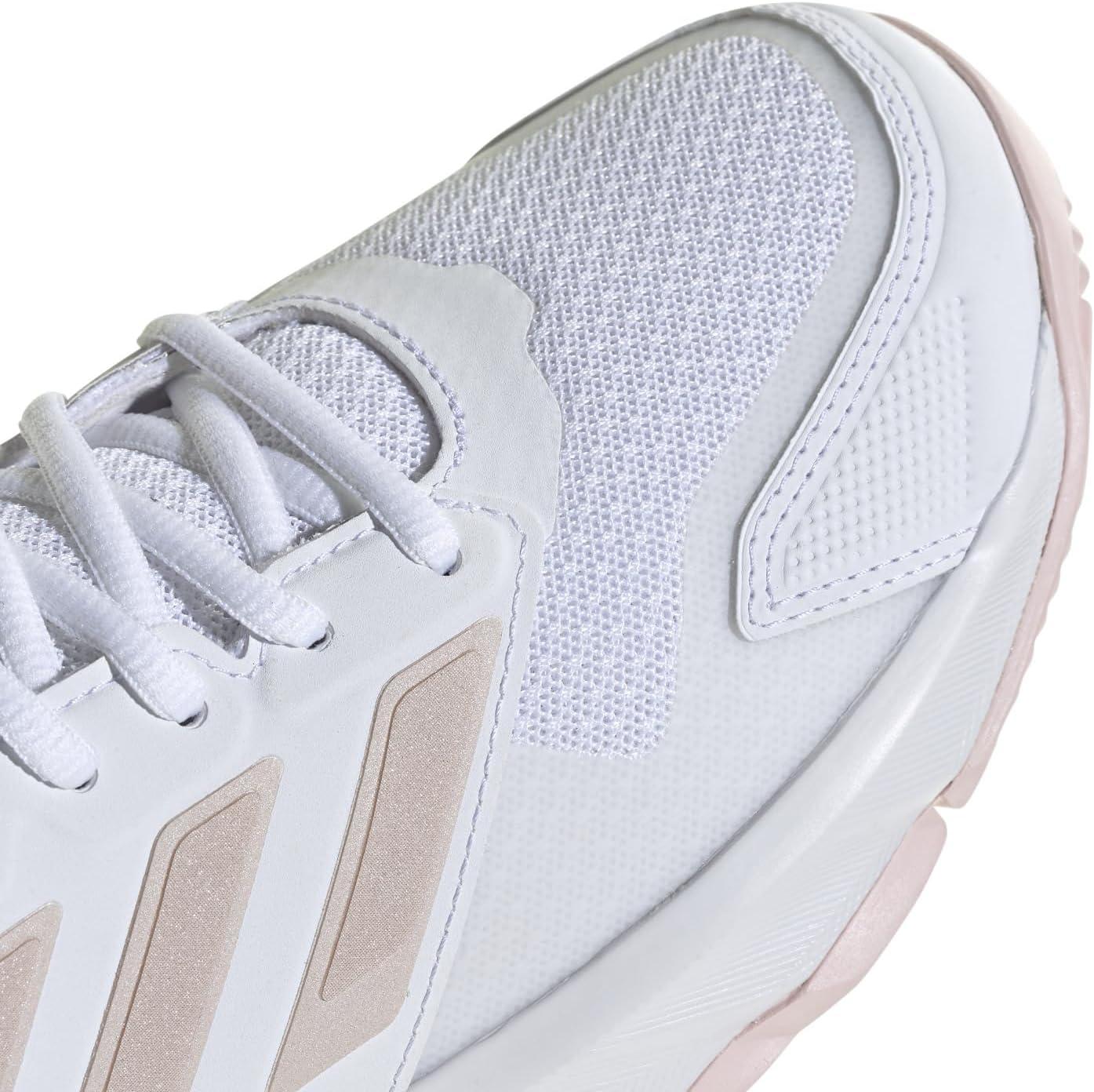 image:imageAdidas Womens Courtjam Control 3 TennisWhiteSandy Pink MetSandy Pink