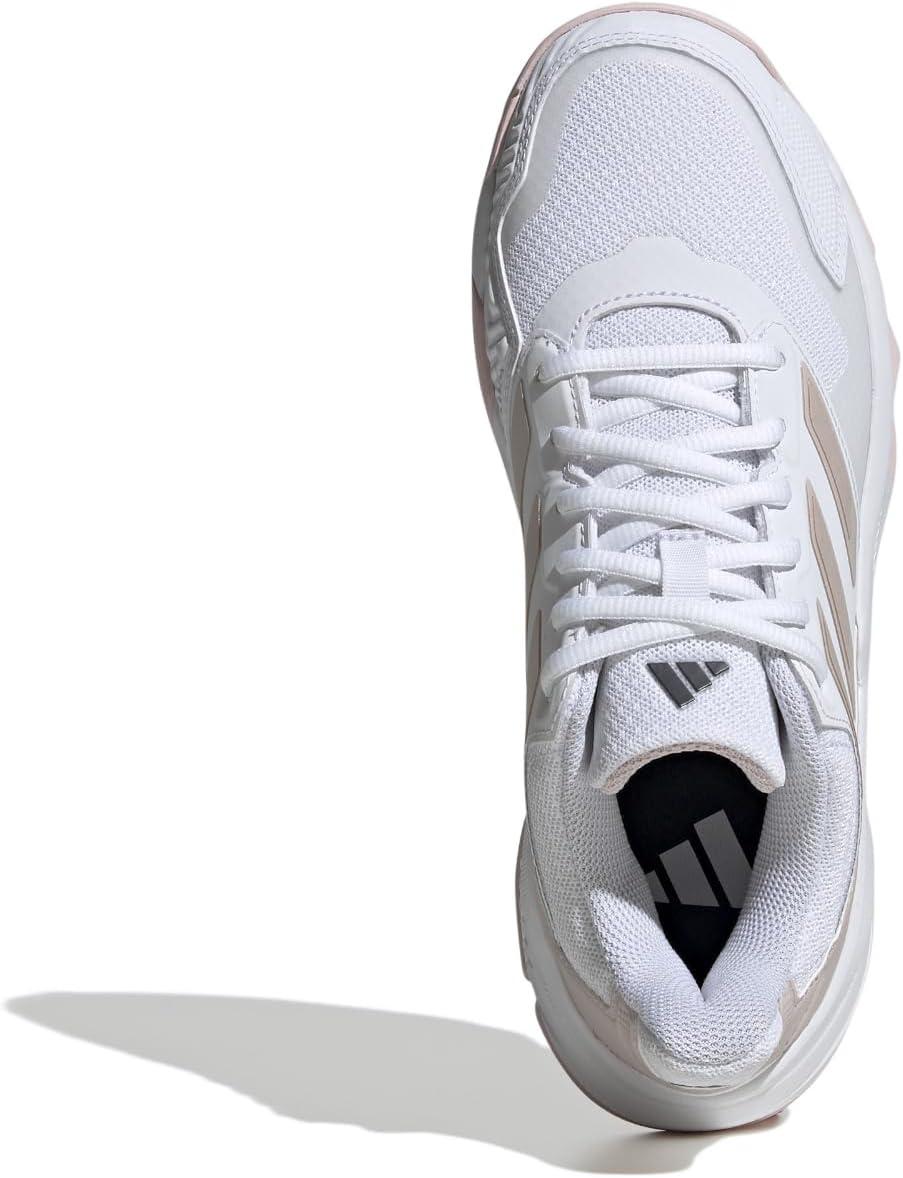 image:imageAdidas Womens Courtjam Control 3 TennisWhiteSandy Pink MetSandy Pink