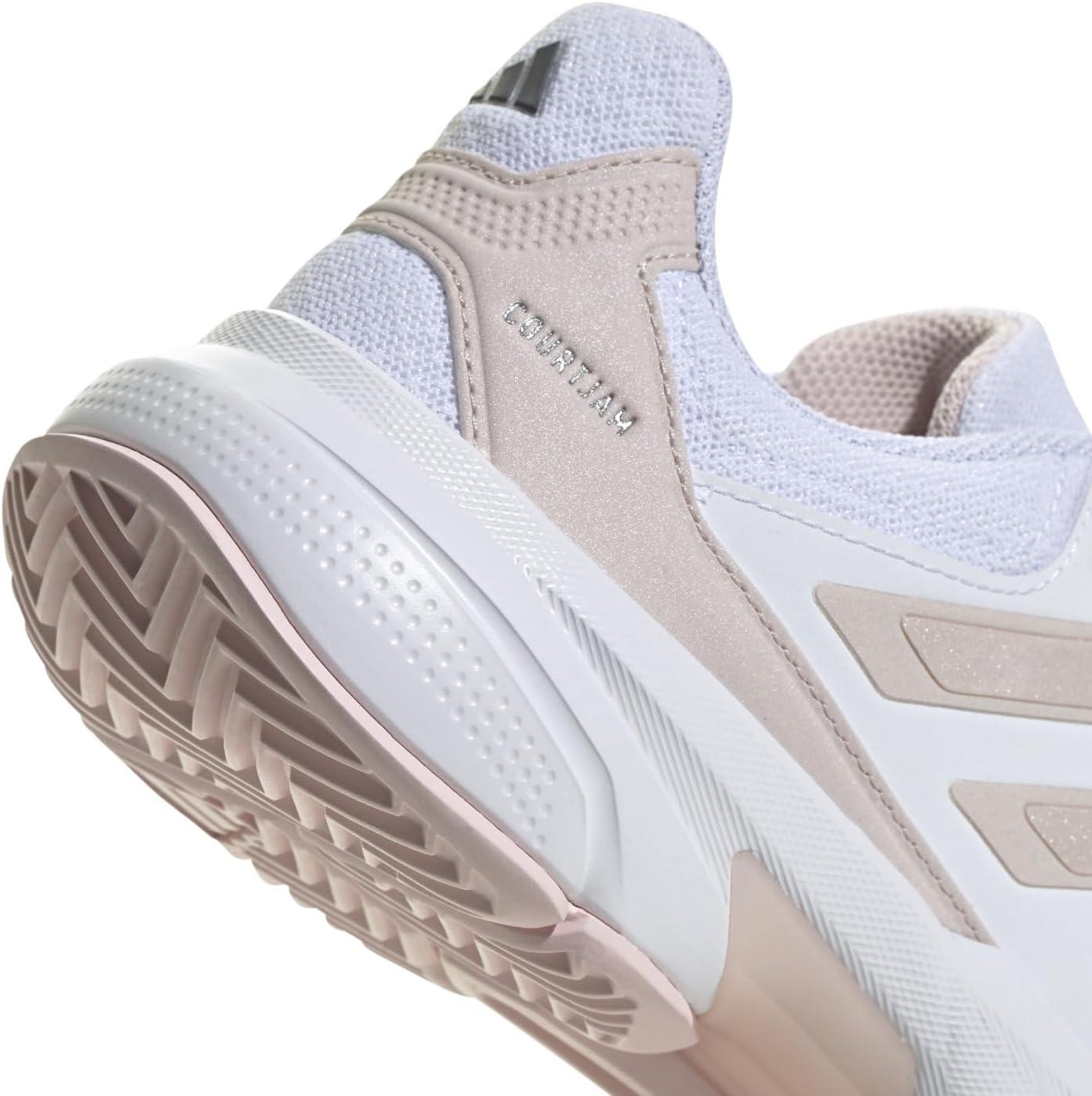 image:imageAdidas Womens Courtjam Control 3 TennisWhiteSandy Pink MetSandy Pink