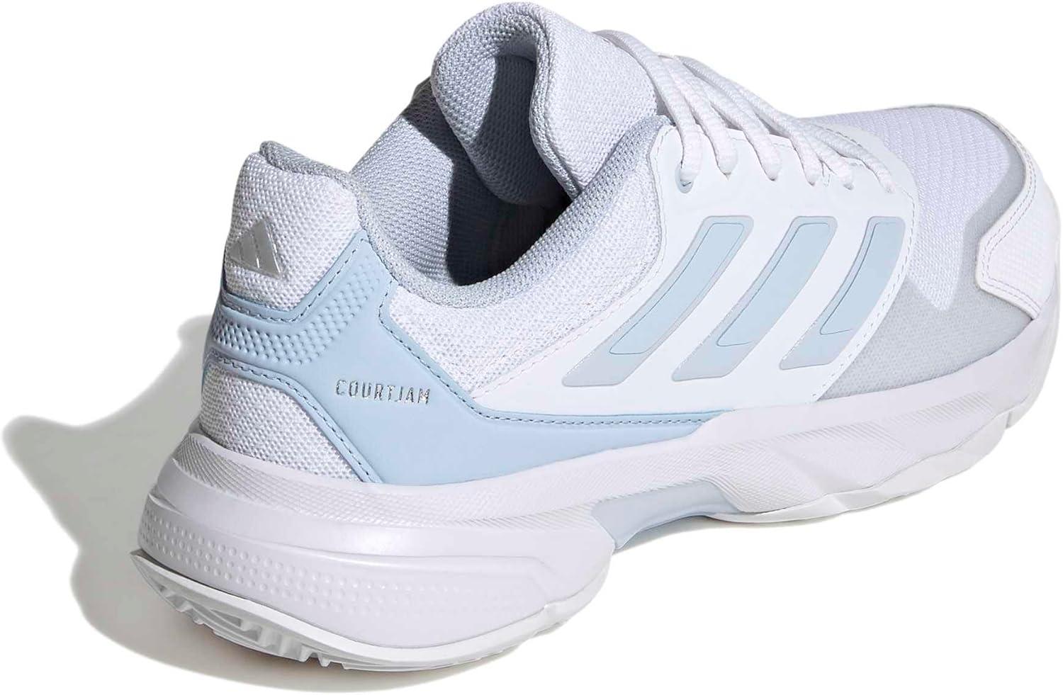 image:imageAdidas Womens Courtjam Control 3 TennisWhiteSilver Metallic