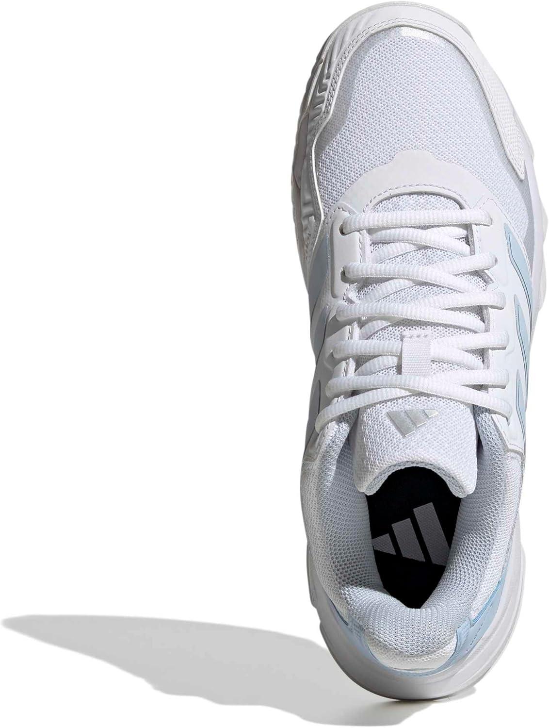 image:imageAdidas Womens Courtjam Control 3 TennisWhiteSilver Metallic