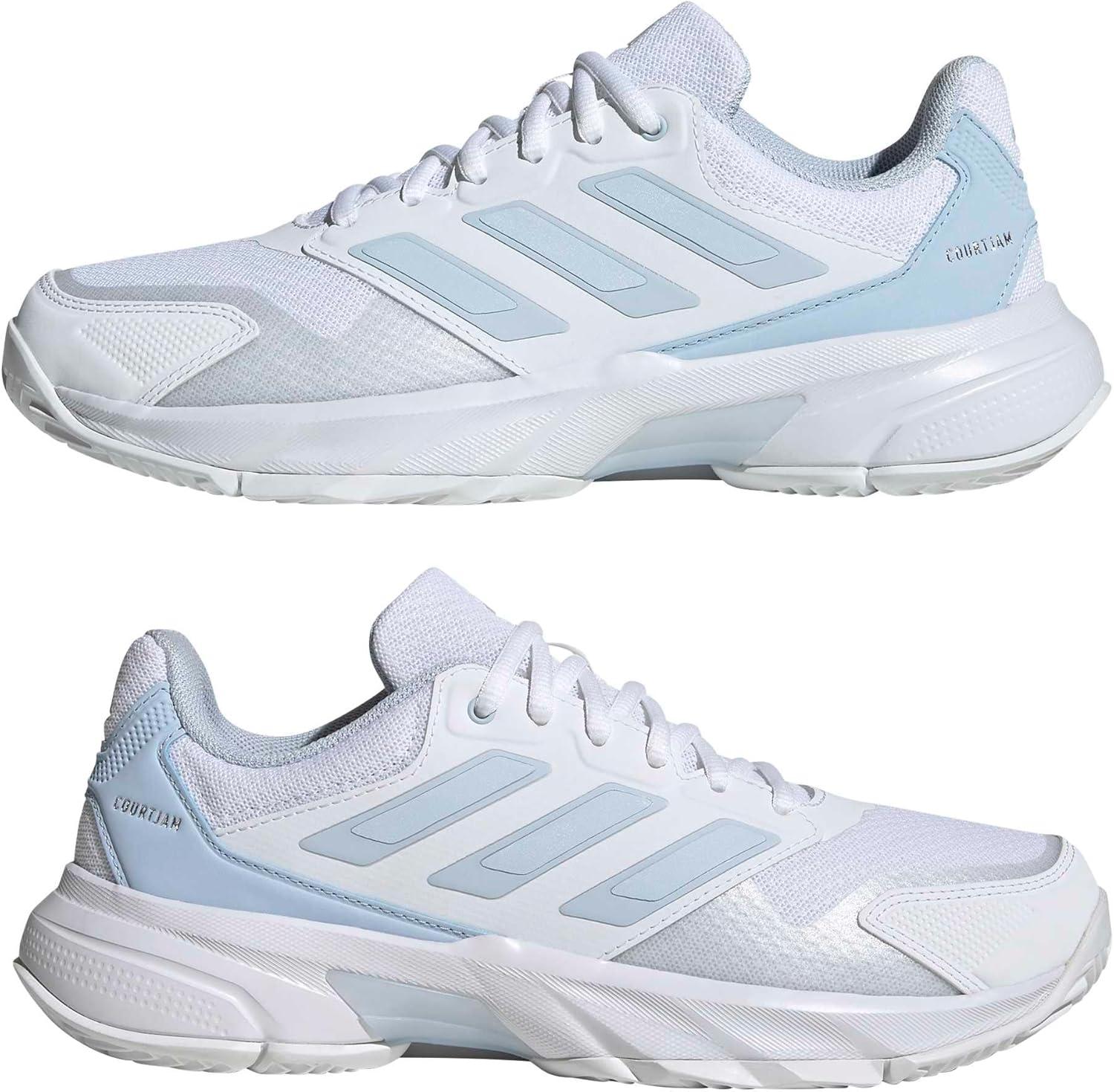 image:imageAdidas Womens Courtjam Control 3 TennisWhiteSilver Metallic
