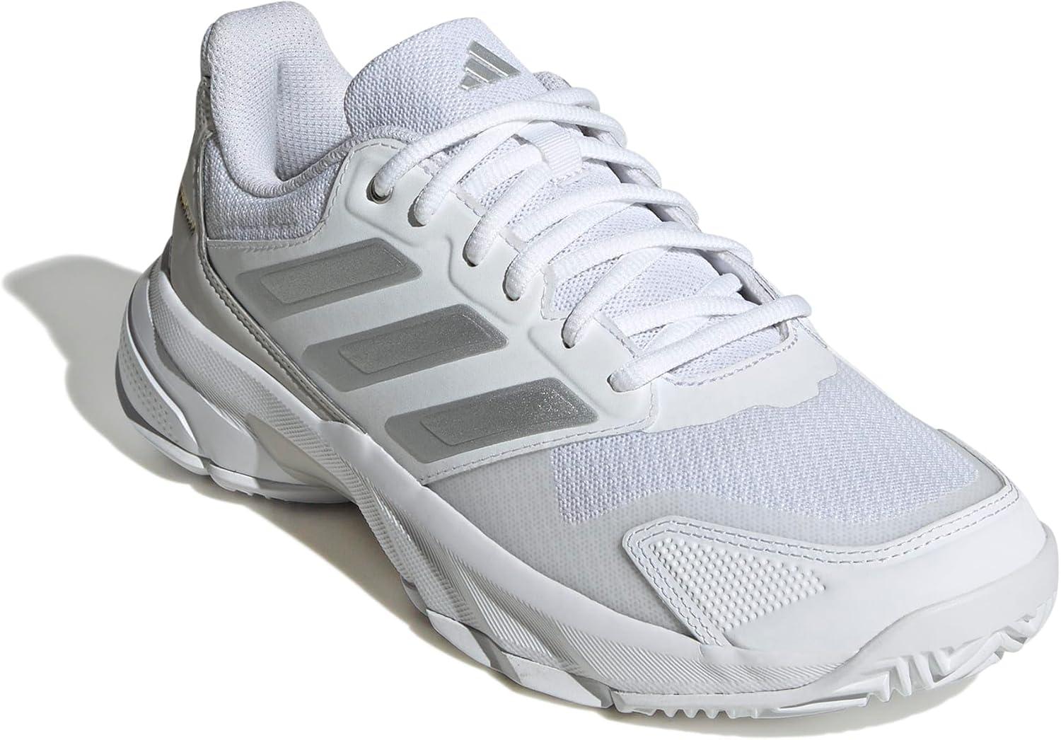 image:imageAdidas Womens Courtjam Control 3 TennisWhiteSilver MetallicGrey