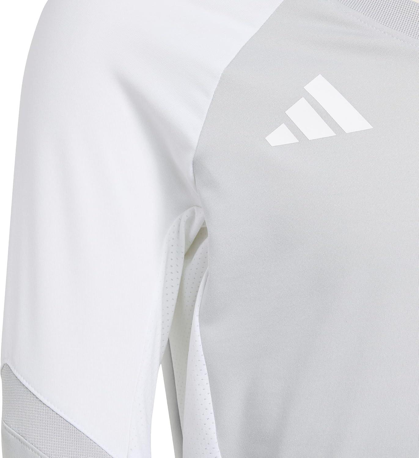 image:imageadidas Girls Volleyball Quickset Long Sleeve JerseyTeam Light Grey