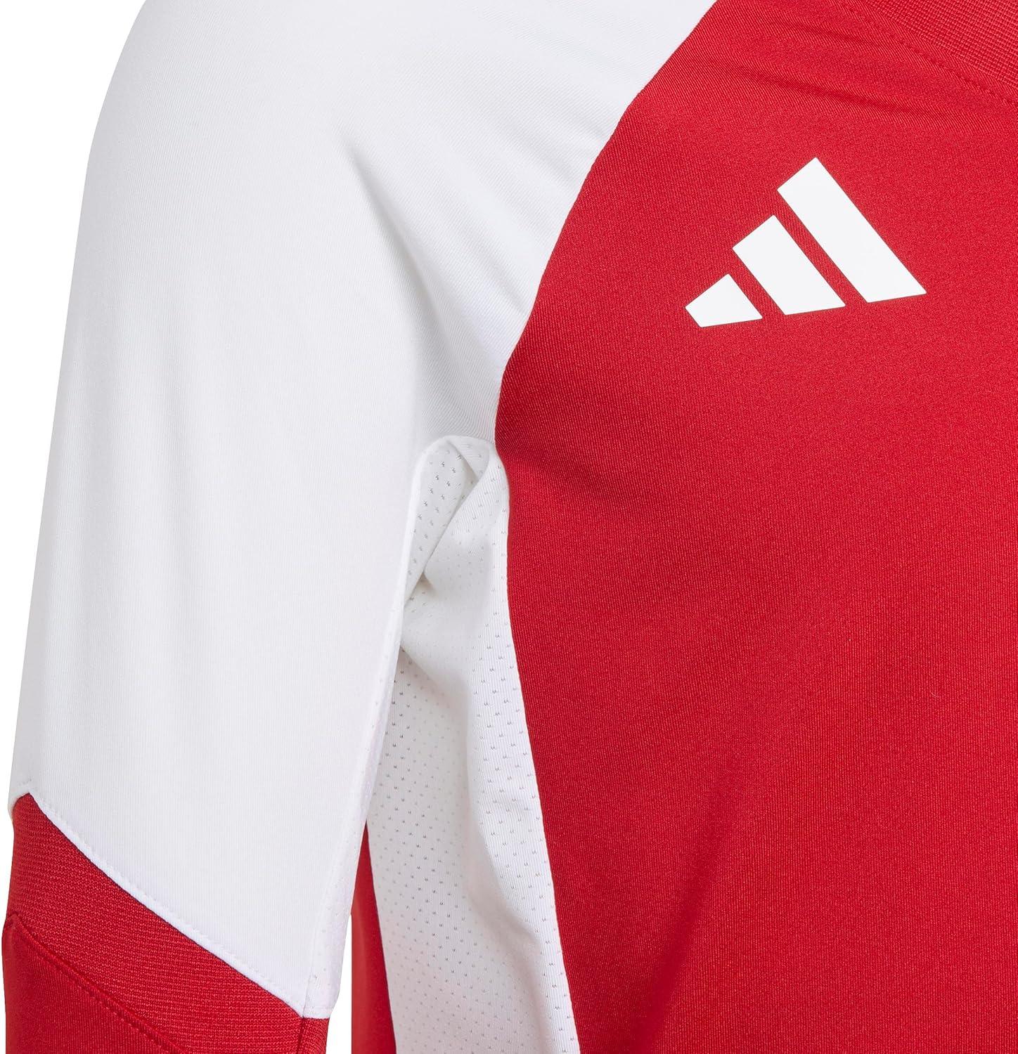 image:imageadidas Girls Volleyball Quickset Long Sleeve JerseyTeam Power Red