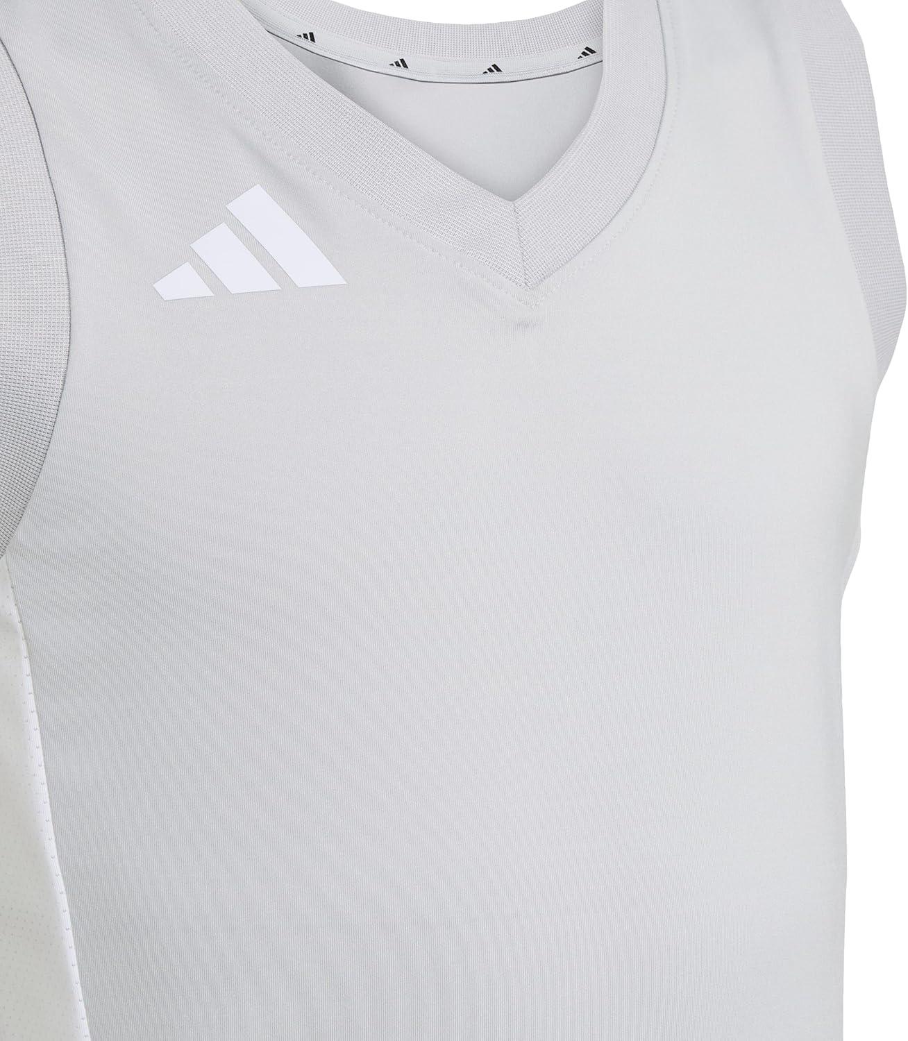 image:imageadidas Girls Volleyball Quickset Sleeveless JerseyTeam Light Grey