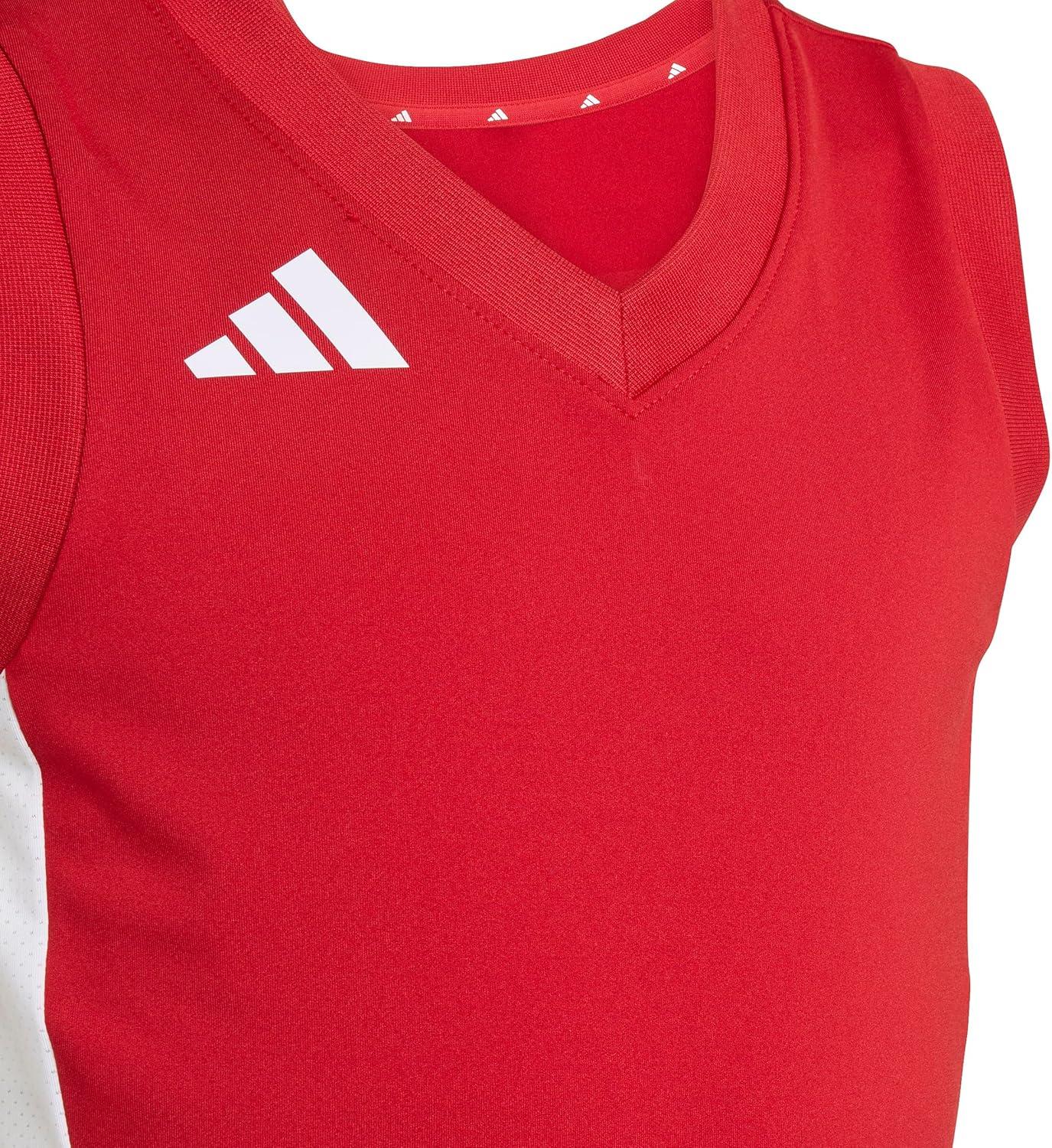 image:imageadidas Girls Volleyball Quickset Sleeveless JerseyTeam Power Red