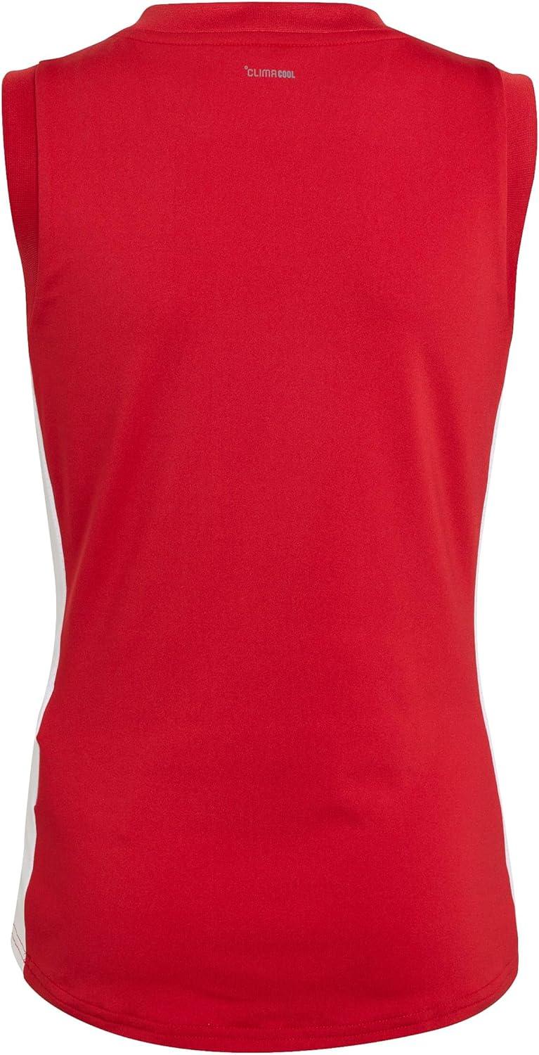image:imageadidas Girls Volleyball Quickset Sleeveless JerseyTeam Power Red