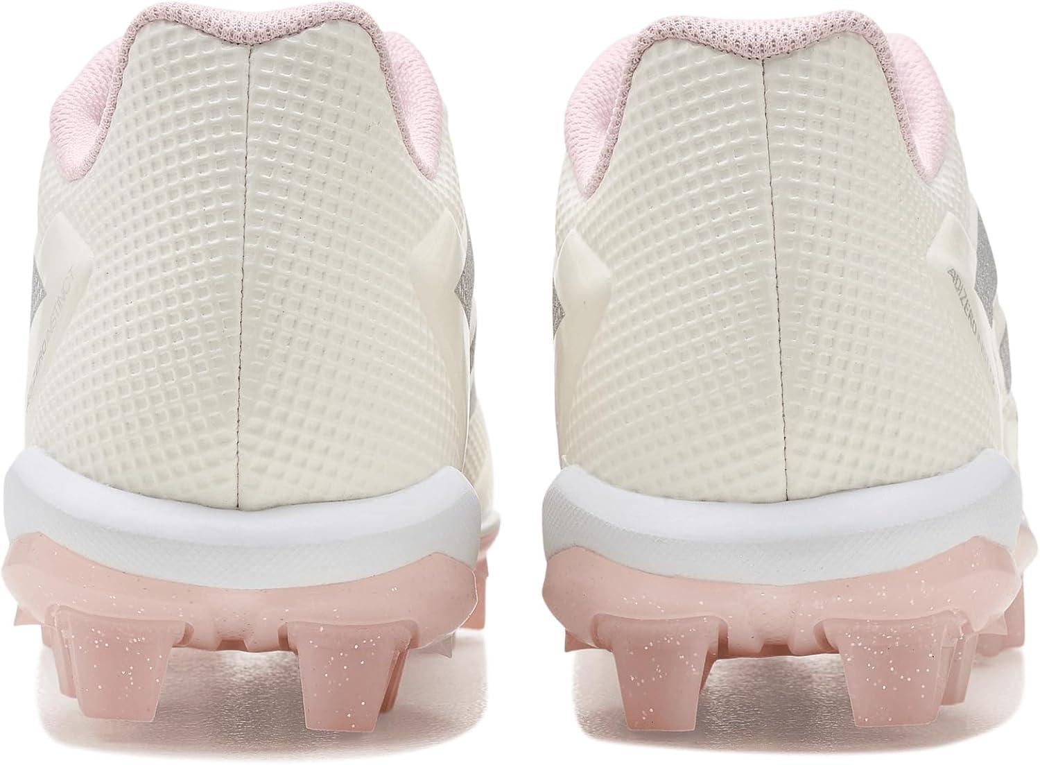 image:imageadidas Kids Adizero Instinct 20 Molded Rubber SoftballChalk WhiteSilver MetallicClear Pink