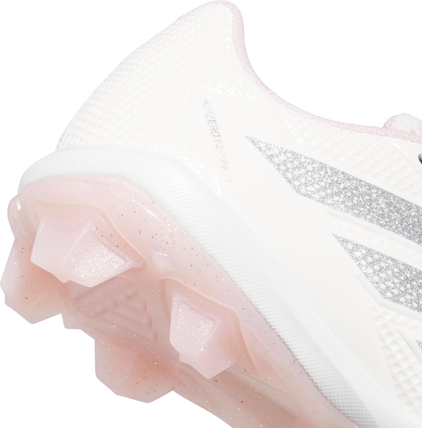 image:imageadidas Kids Adizero Instinct 20 Molded Rubber SoftballChalk WhiteSilver MetallicClear Pink