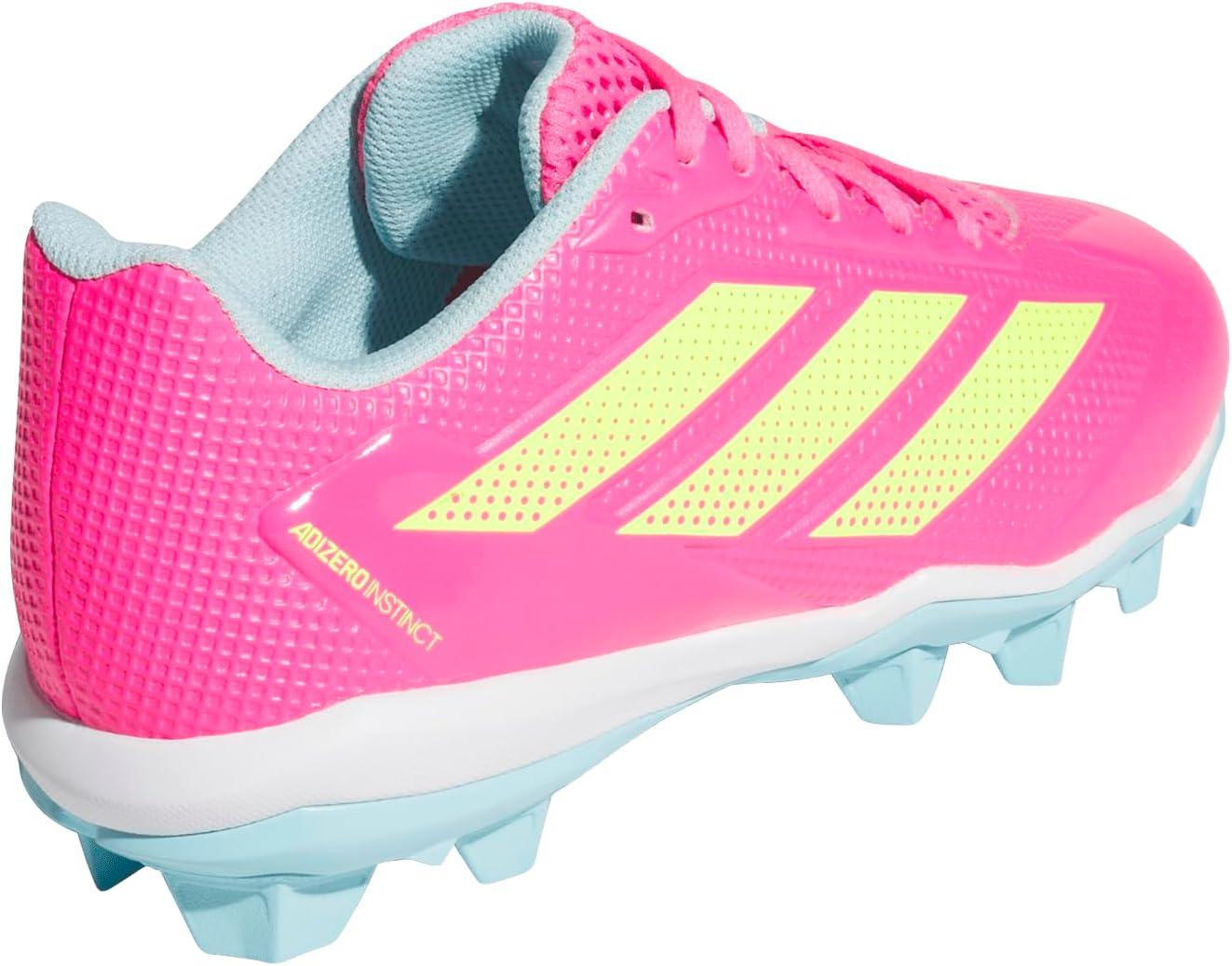 image:imageadidas Kids Adizero Instinct 20 Molded Rubber SoftballLucid PinkLucid LemonBliss Blue