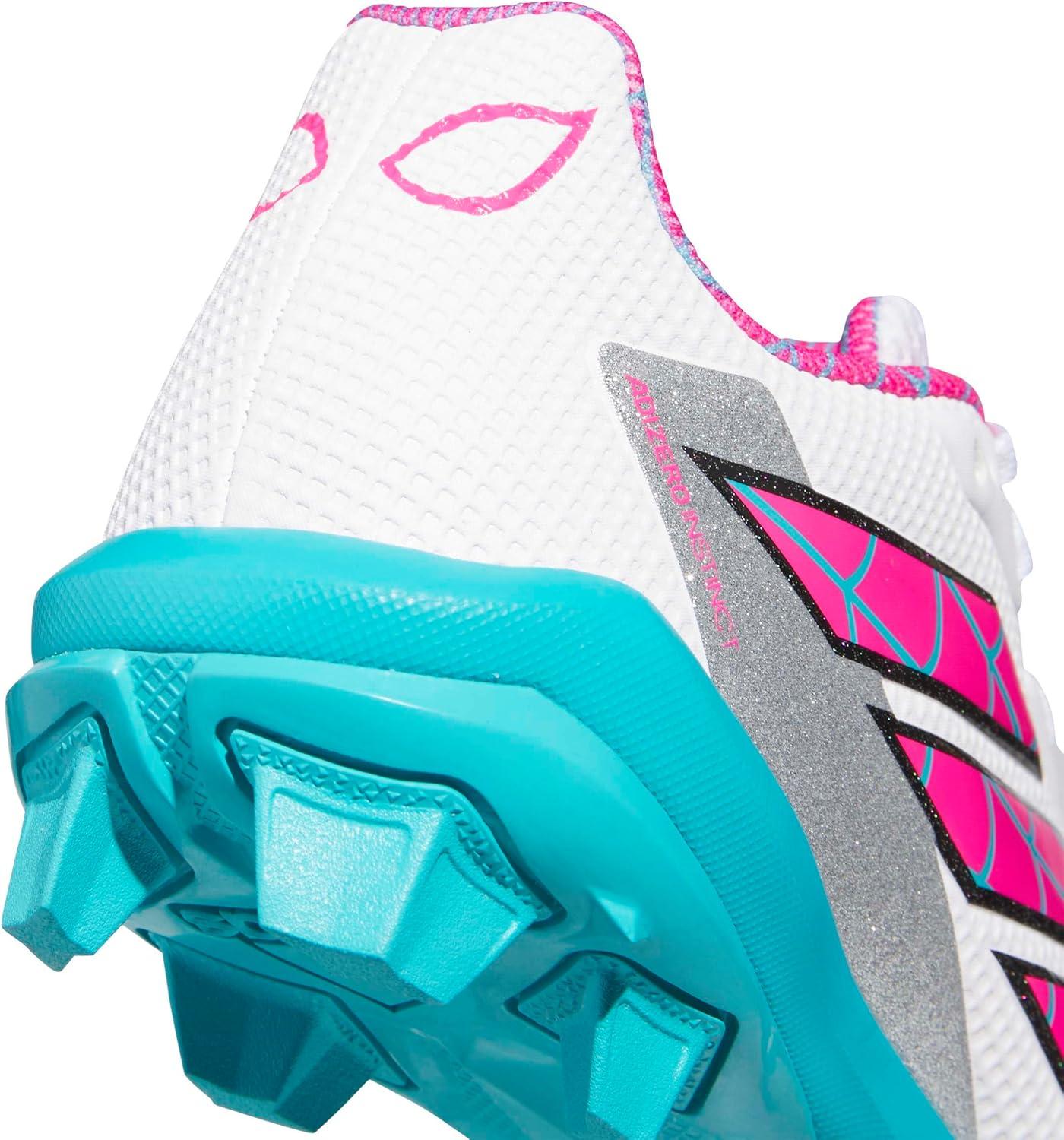 image:imageadidas Kids Adizero Instinct 20 Molded Rubber SoftballWhiteShock Pink