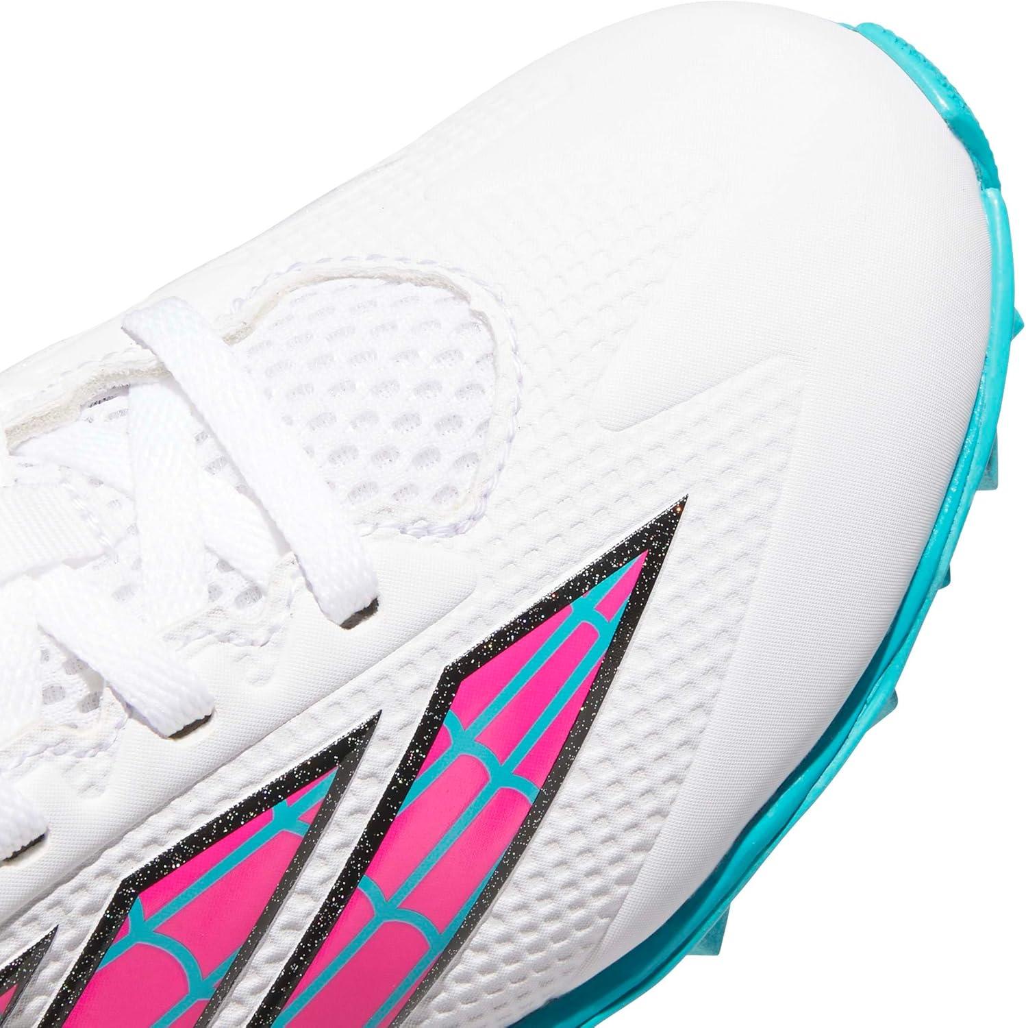 image:imageadidas Kids Adizero Instinct 20 Molded Rubber SoftballWhiteShock Pink