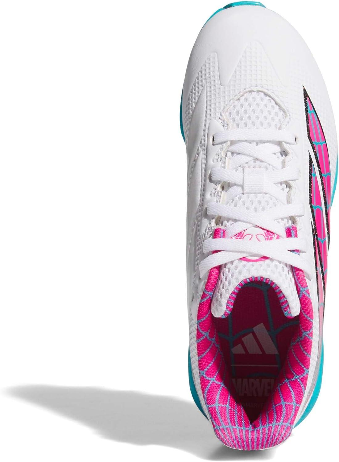 image:imageadidas Kids Adizero Instinct 20 Molded Rubber SoftballWhiteShock Pink