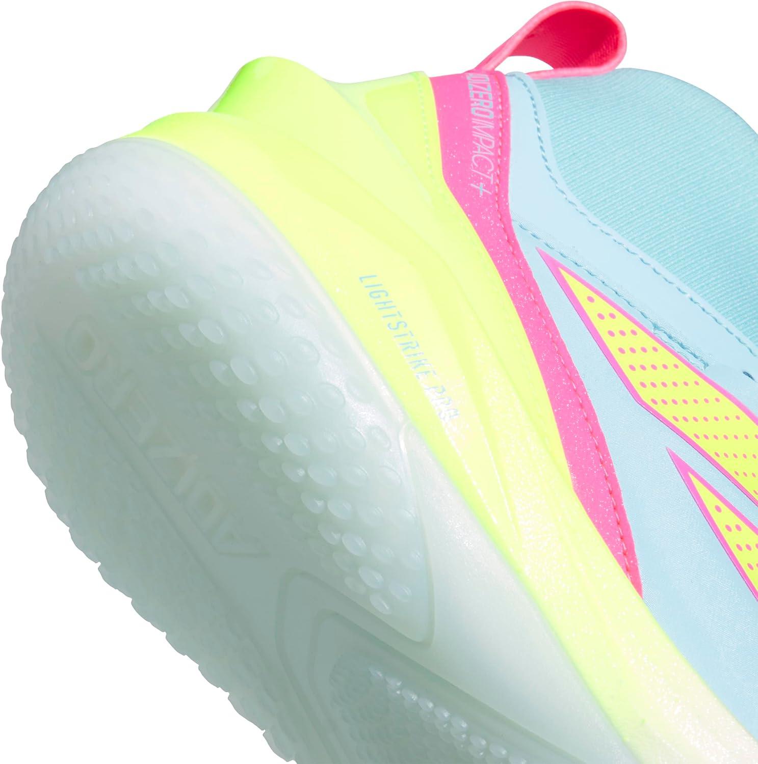 image:imageadidas Mens Adizero Impact 20 Turf Mid Top BaseballBliss BlueLucid LemonLucid Pink