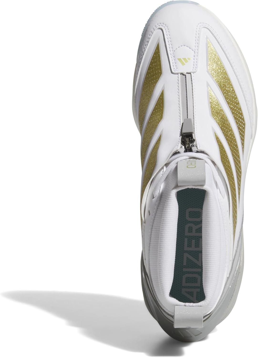 image:imageadidas Mens Adizero Impact 20 Turf Mid Top BaseballWhiteGold MetallicGold Metallic