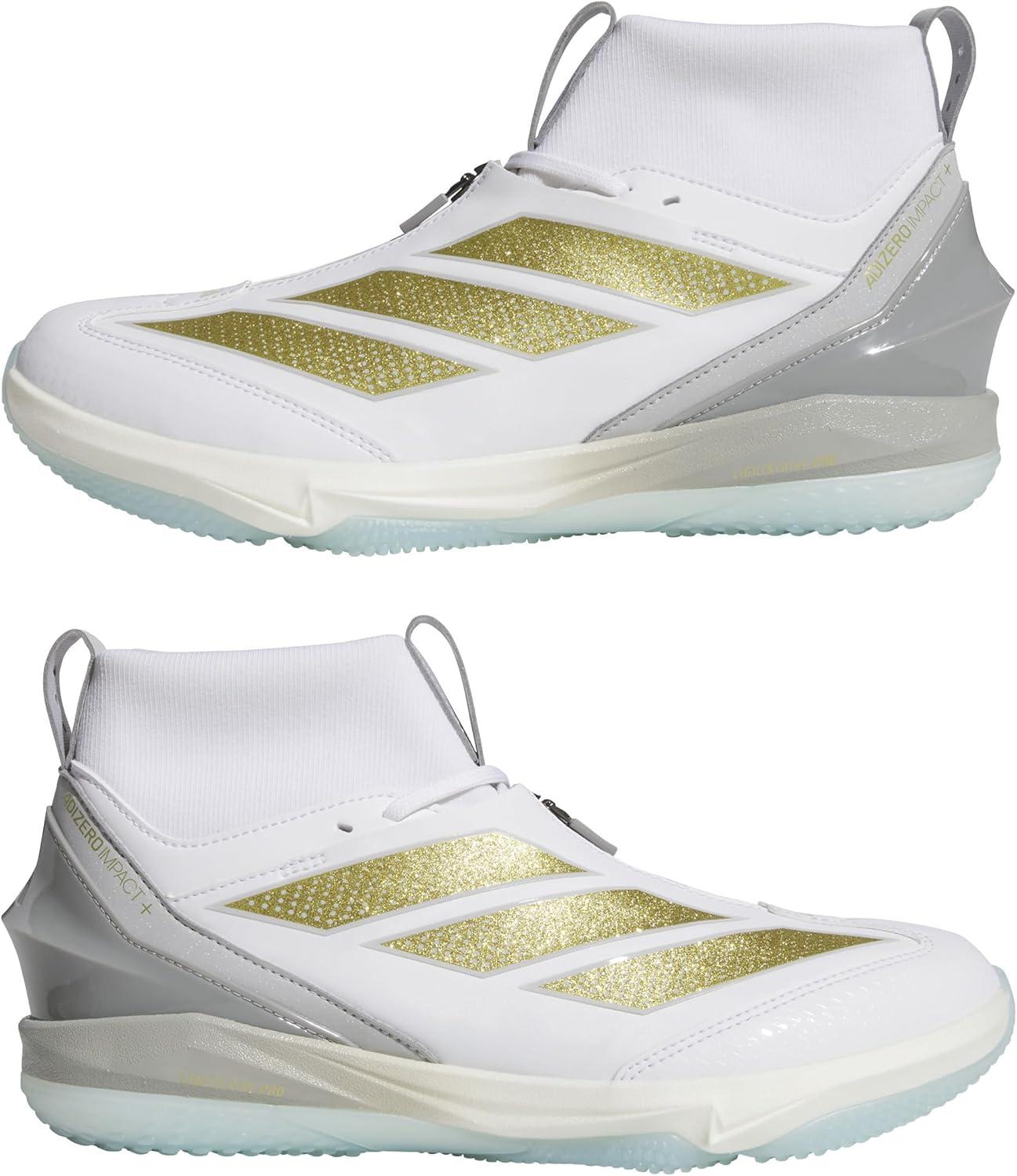 image:imageadidas Mens Adizero Impact 20 Turf Mid Top BaseballWhiteGold MetallicGold Metallic