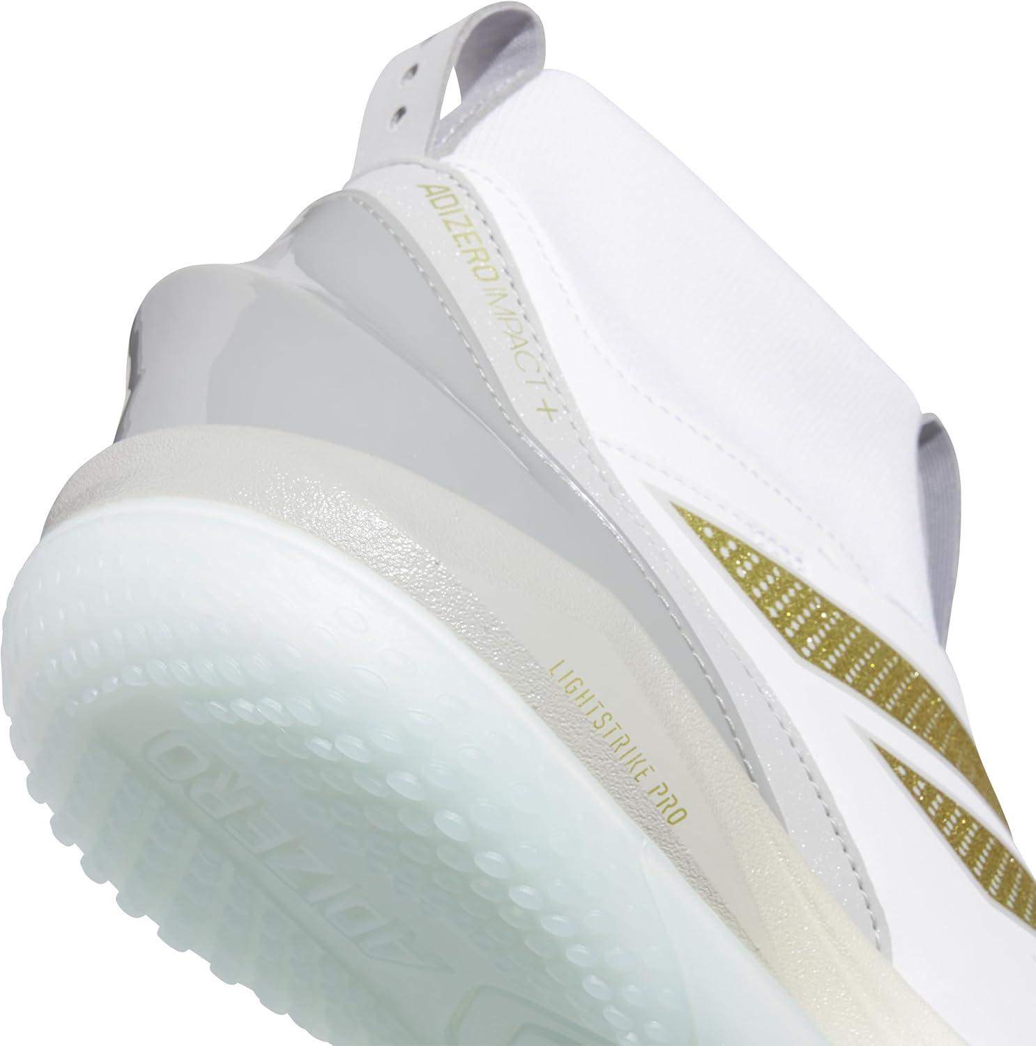 image:imageadidas Mens Adizero Impact 20 Turf Mid Top BaseballWhiteGold MetallicGold Metallic