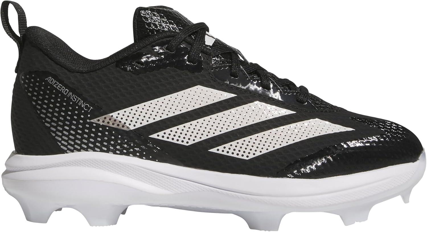 image:imageadidas UnisexChild Adizero Instict 20 TPU SoftballBlackWhiteSilver Metallic