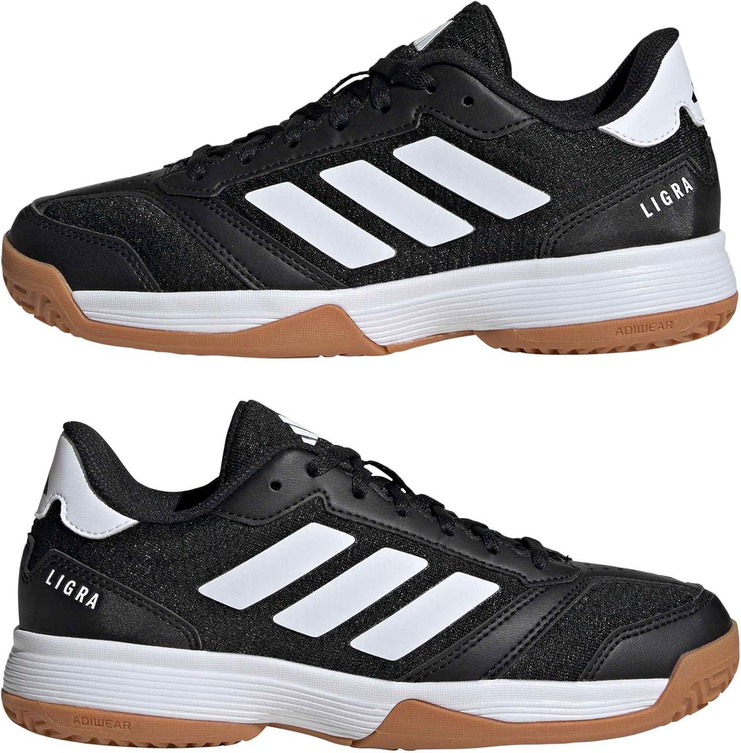 image:imageadidas UnisexChild Ligra 8 IndoorBlackWhiteBlack