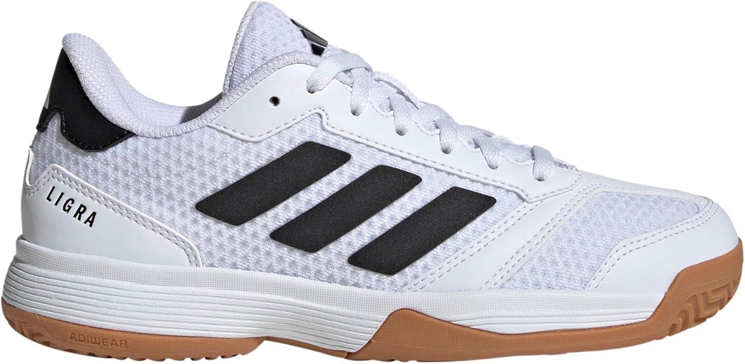 image:imageadidas UnisexChild Ligra 8 IndoorWhiteBlackWhite