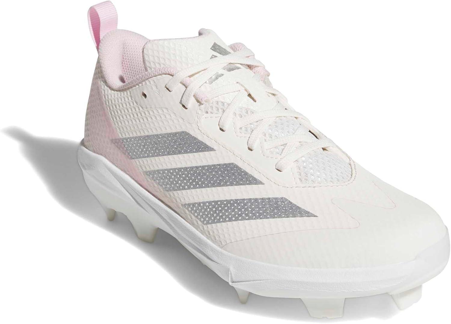 image:imageadidas Womens Adizero Instict TPU 20 Softball Chalk WhiteSilver MetallicClear Pink 8