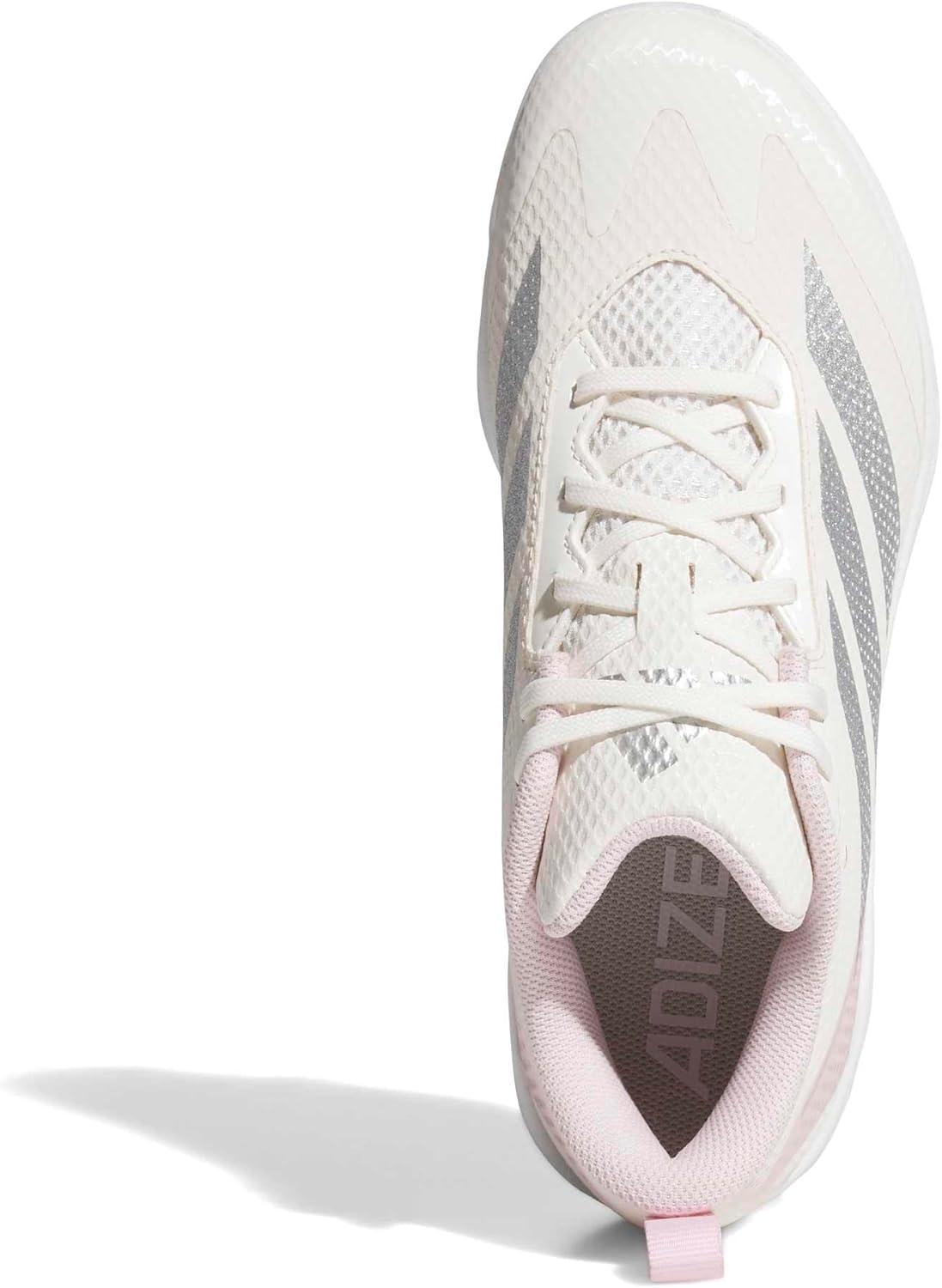image:imageadidas Womens Adizero Instict TPU 20 Softball Chalk WhiteSilver MetallicClear Pink 8