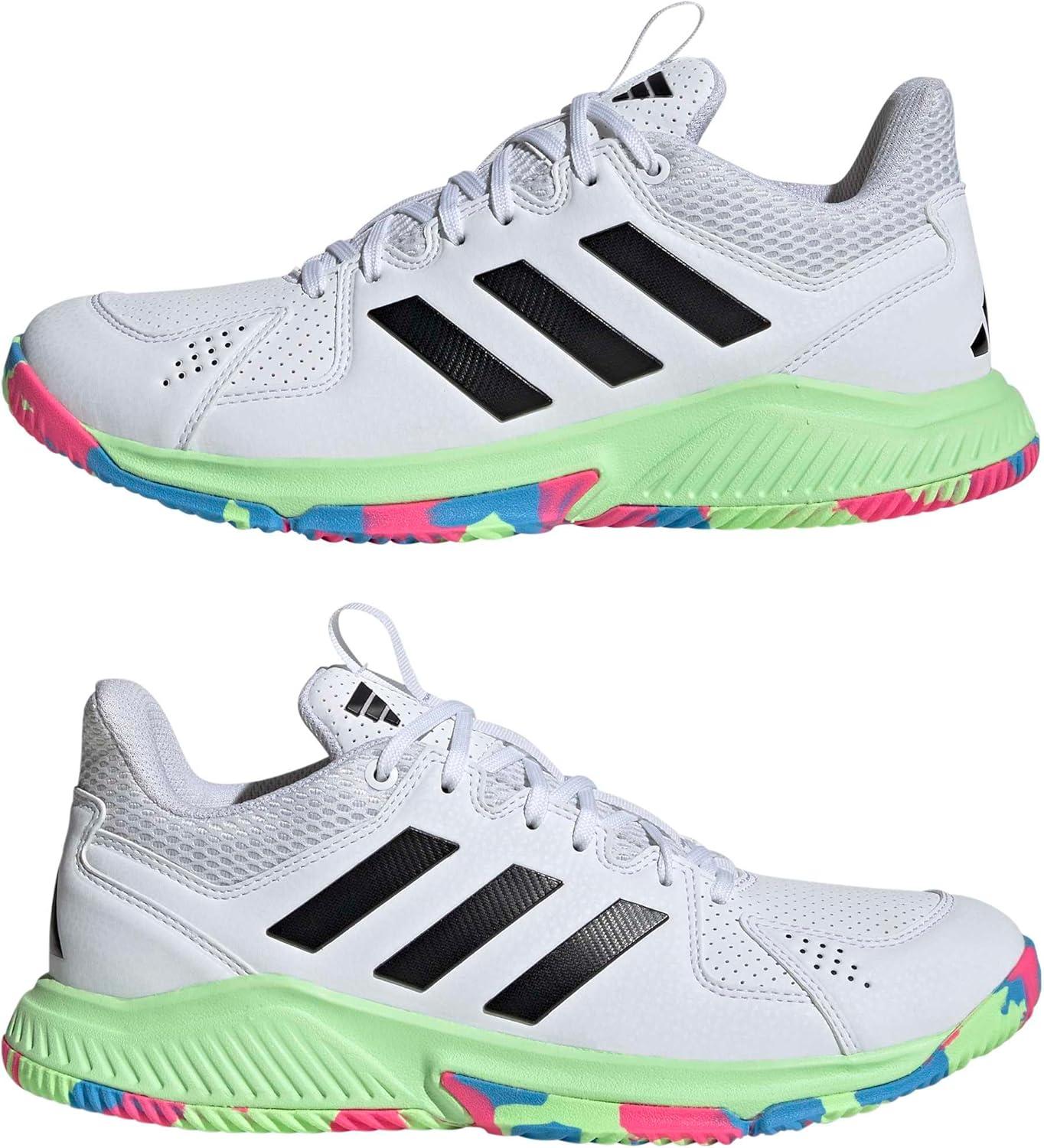image:imageadidas Womens Court Flight IndoorWhiteBlackGreen Spark