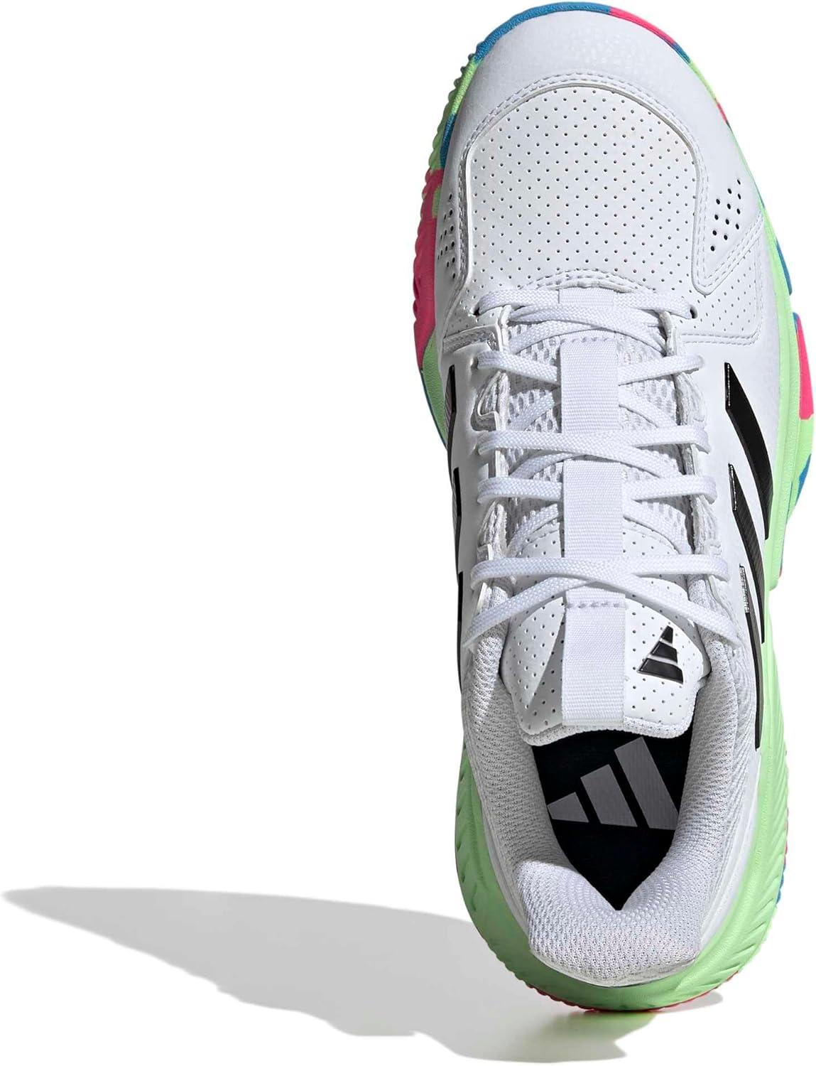 image:imageadidas Womens Court Flight IndoorWhiteBlackGreen Spark