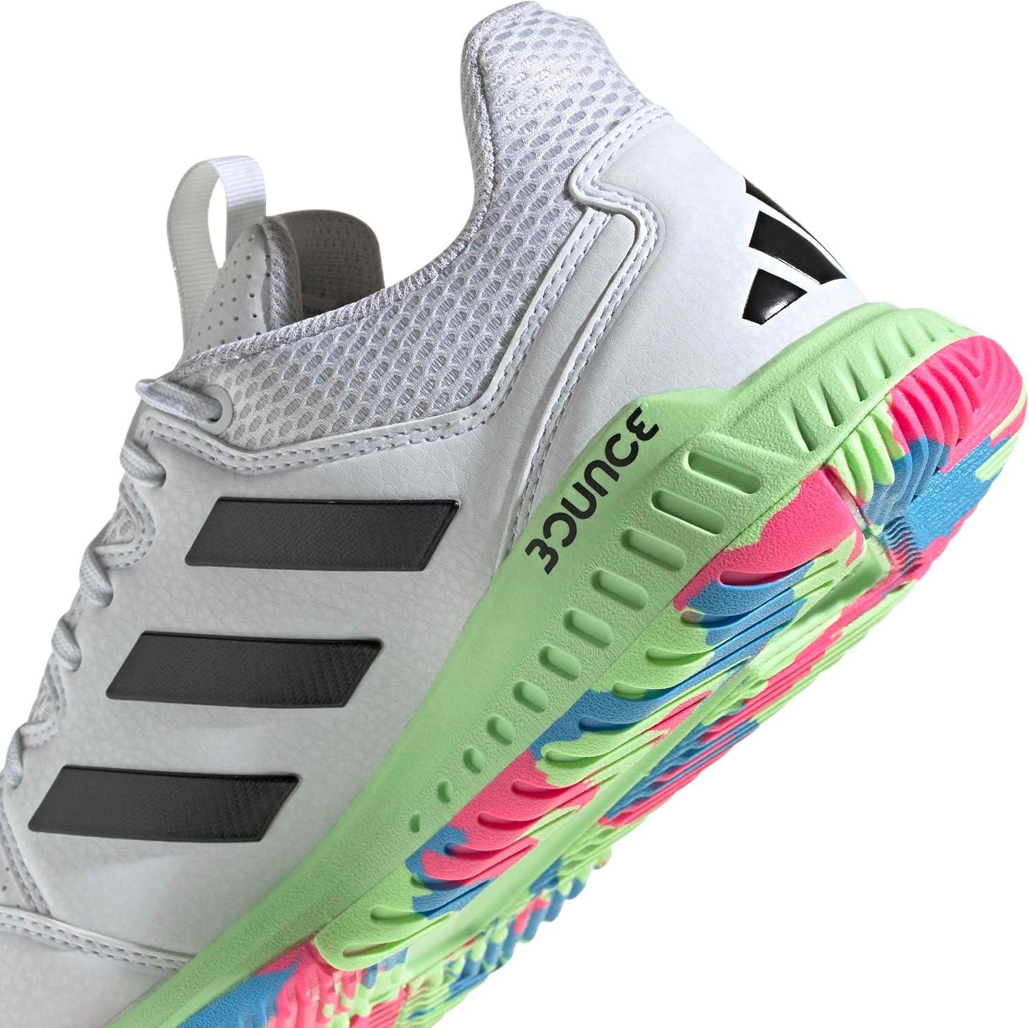 image:imageadidas Womens Court Flight IndoorWhiteBlackGreen Spark