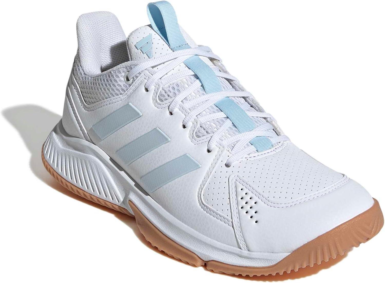 image:imageadidas Womens Court Flight IndoorWhiteIce BlueGum