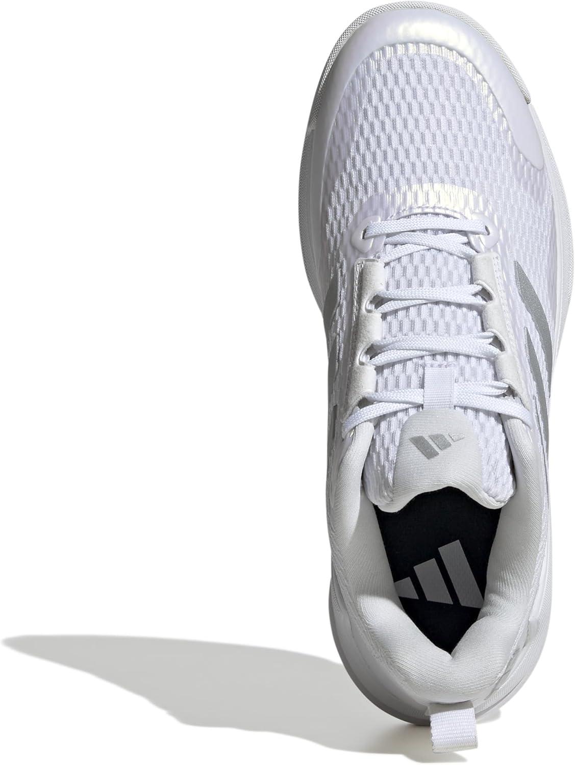image:imageadidas Womens Novaflight 2 IndoorWhiteSilver MetallicWhite