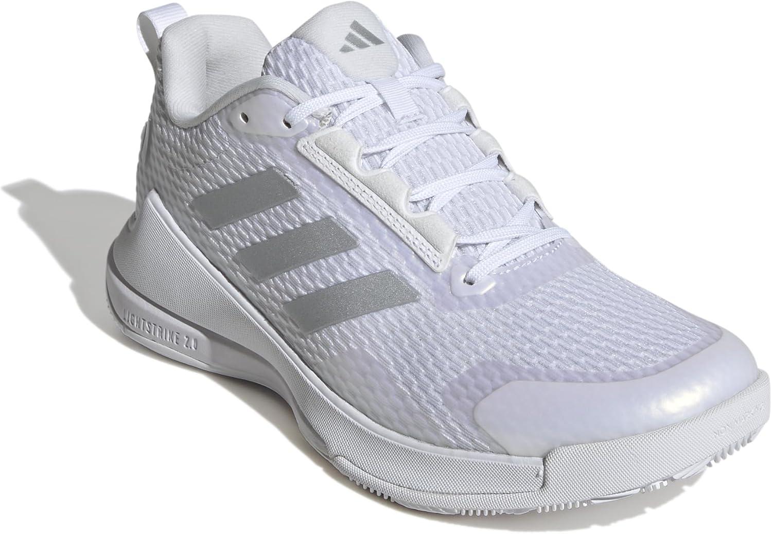 image:imageadidas Womens Novaflight 2 IndoorWhiteSilver MetallicWhite