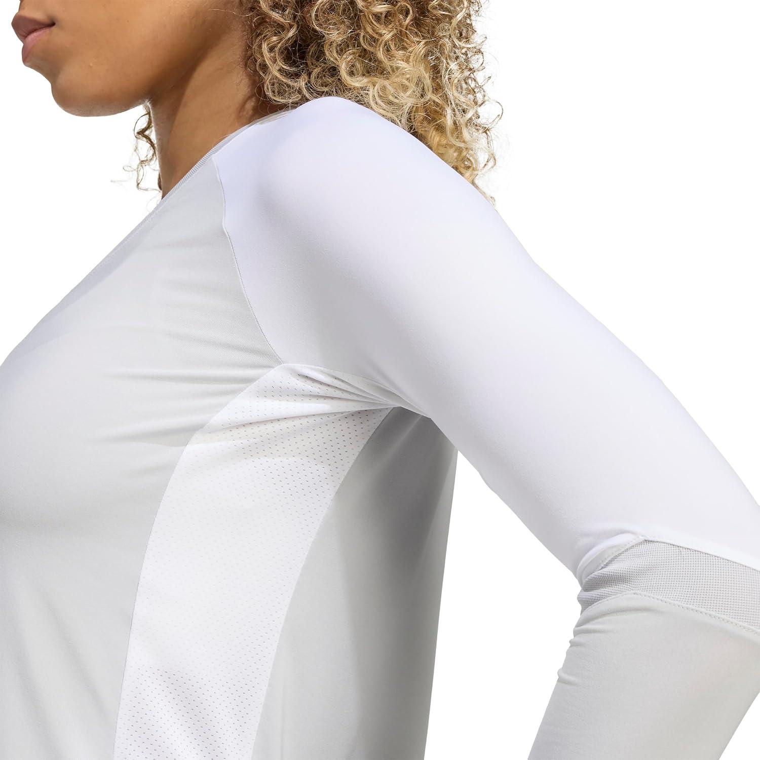 image:imageadidas Womens Quickset Volleyball Long Sleeve JerseyTeam Light Grey