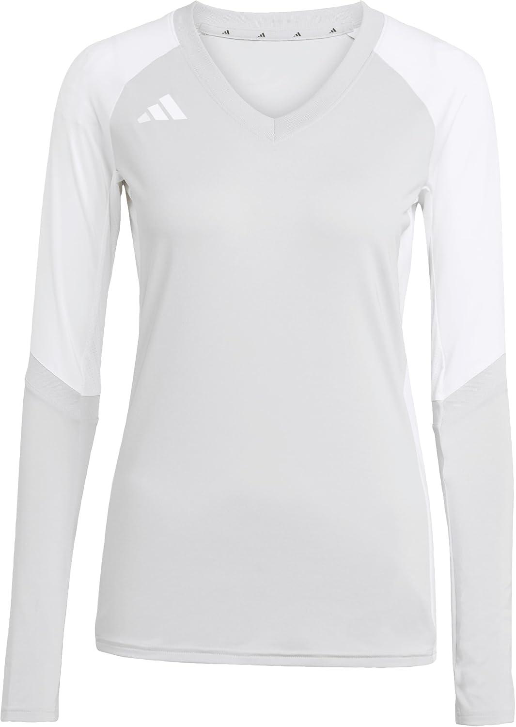 image:imageadidas Womens Quickset Volleyball Long Sleeve JerseyTeam Light Grey