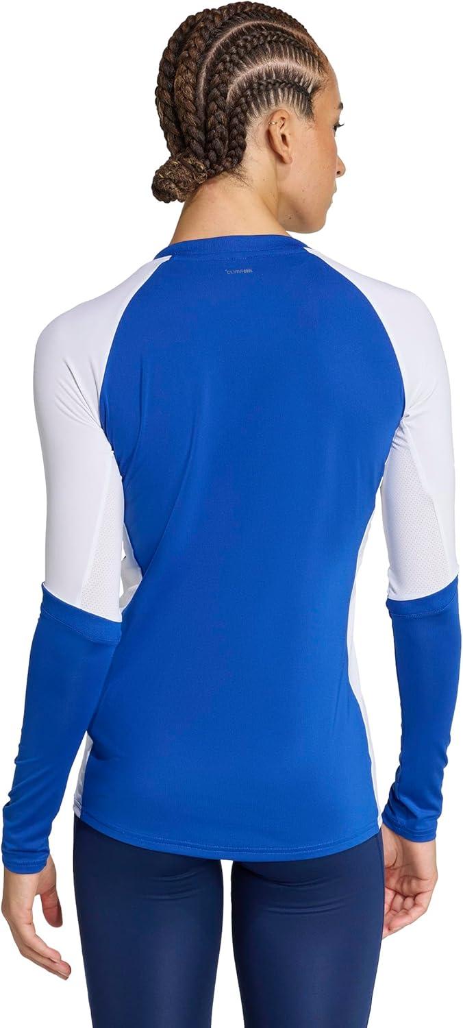 image:imageadidas Womens Quickset Volleyball Long Sleeve JerseyTeam Royal Blue