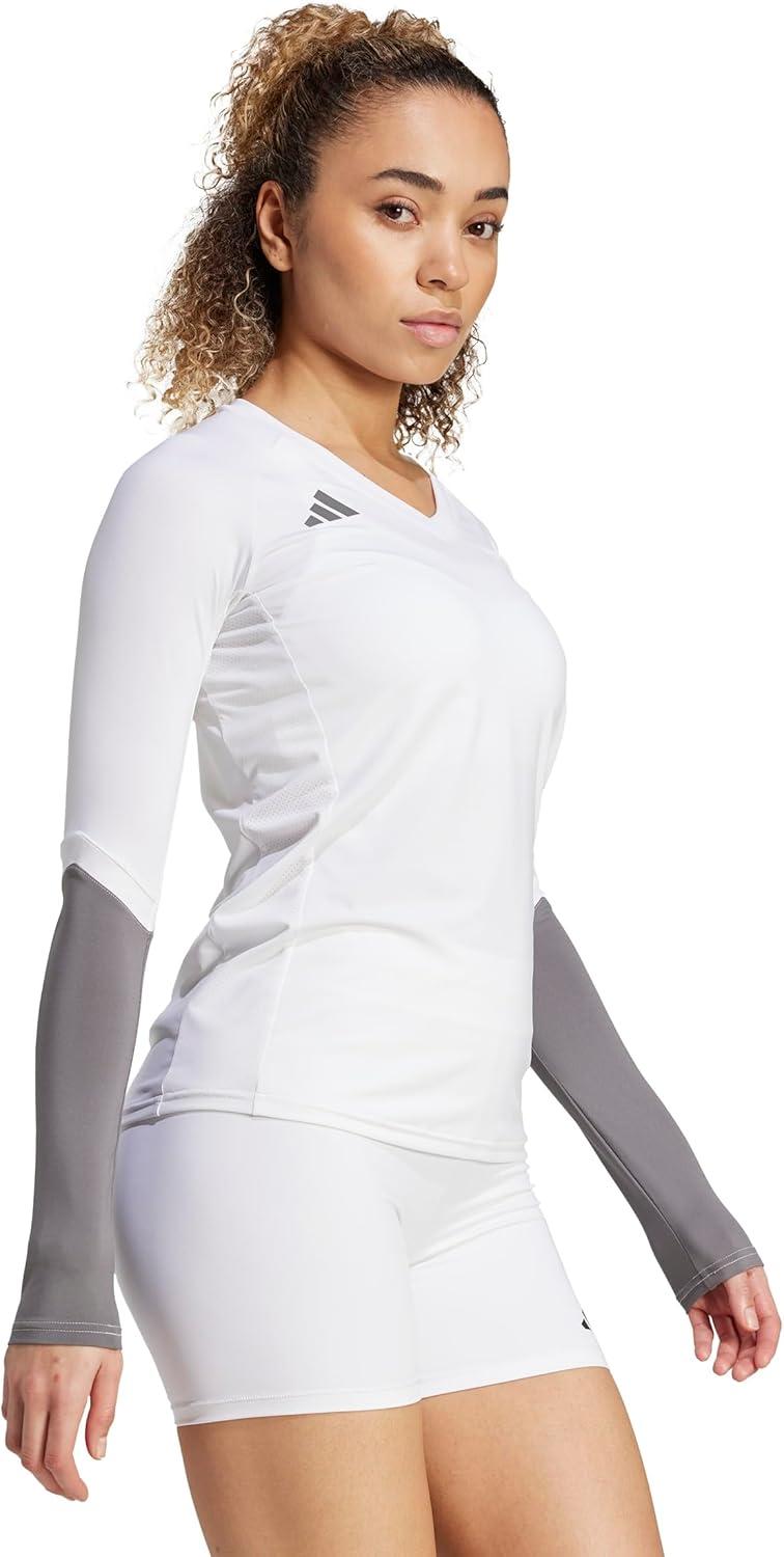 image:imageadidas Womens Quickset Volleyball Long Sleeve JerseyWhite