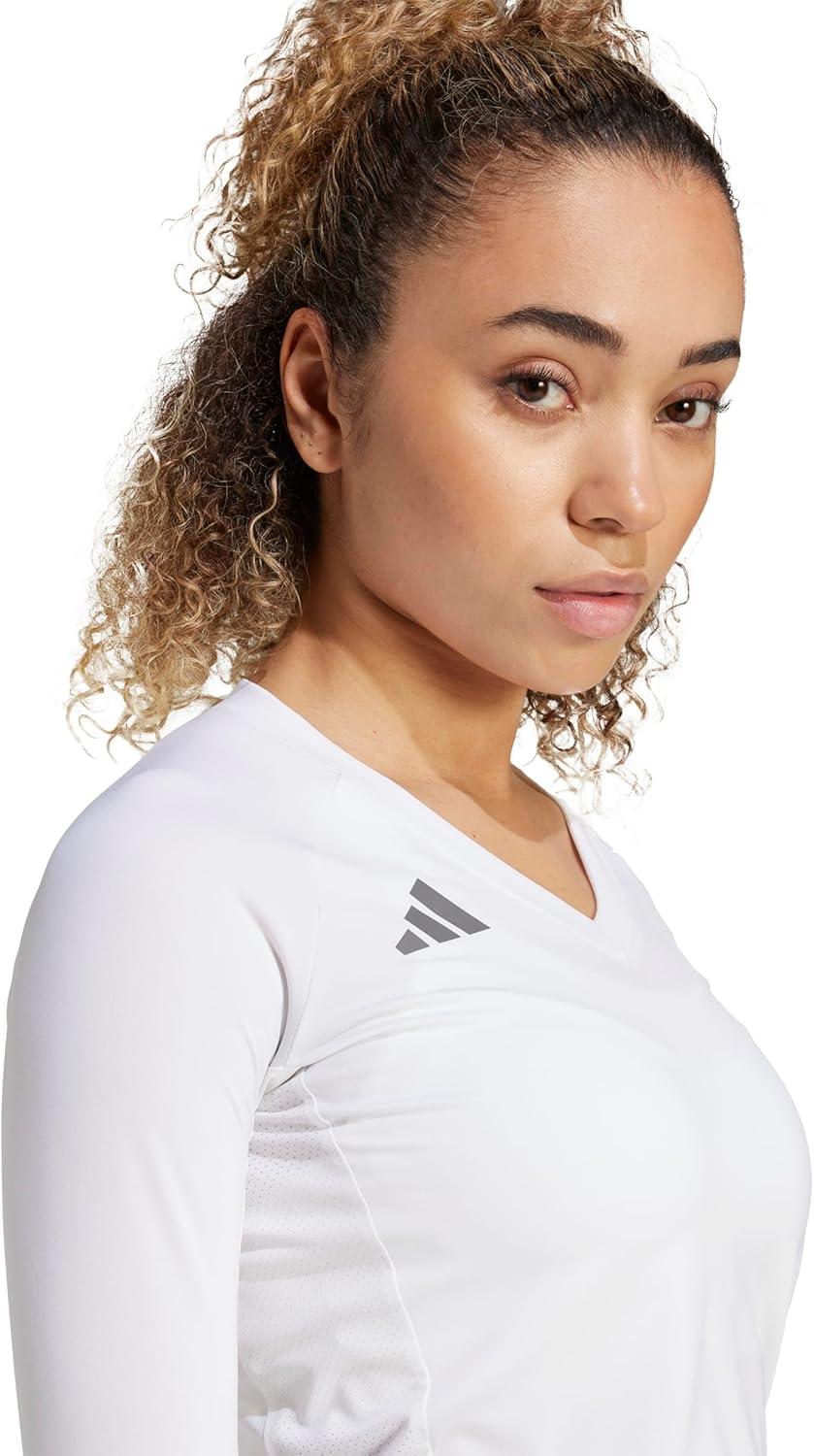 image:imageadidas Womens Quickset Volleyball Long Sleeve JerseyWhite