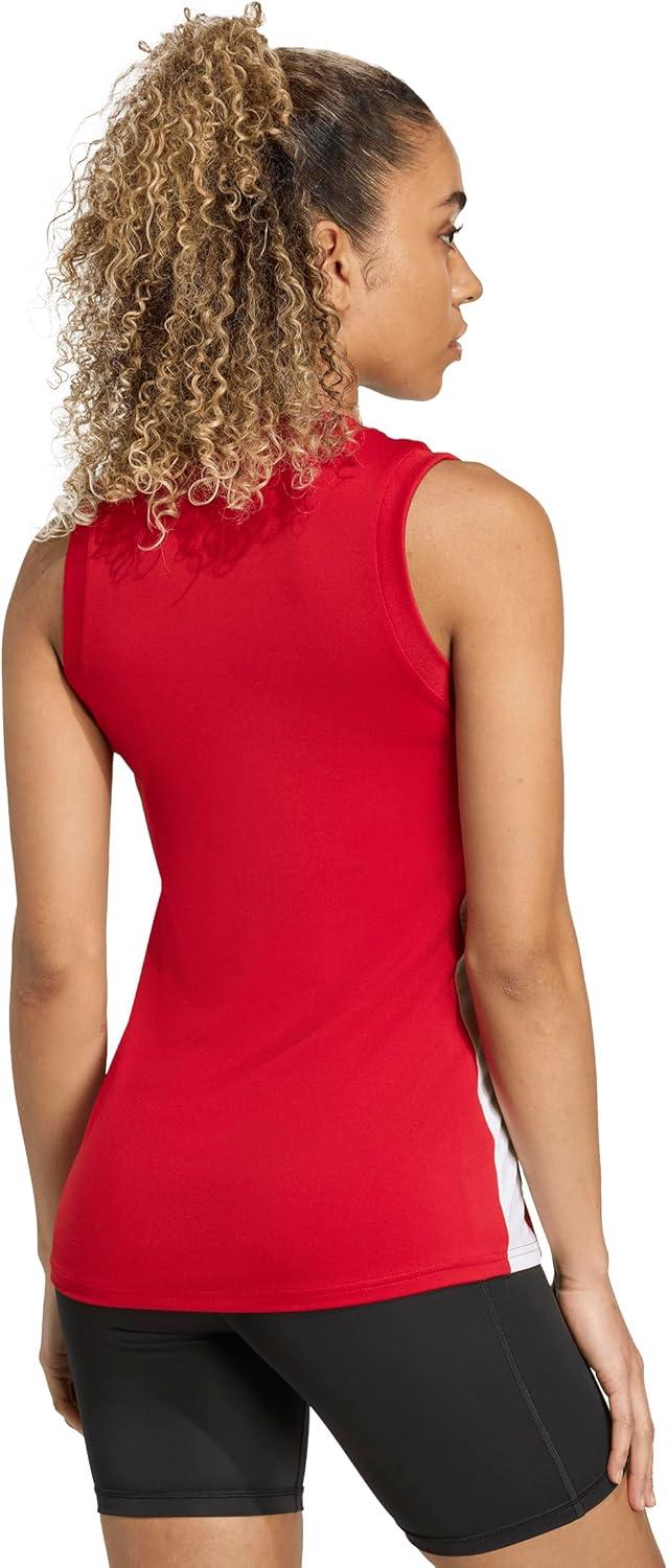 image:imageadidas Womens Quickset Volleyball Sleeveless JerseyTeam Power Red