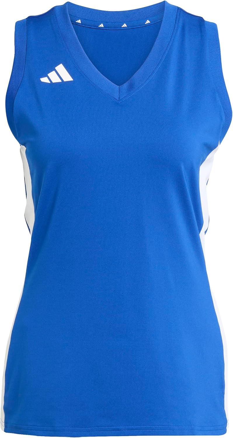 image:imageadidas Womens Quickset Volleyball Sleeveless JerseyTeam Royal Blue