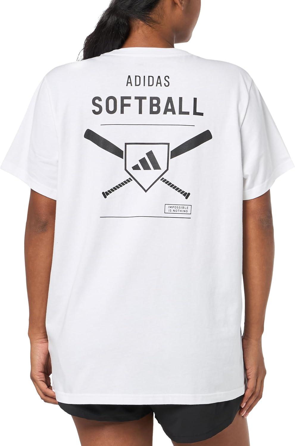 image:imageadidas Womens Softball Graphic TShirtWhite
