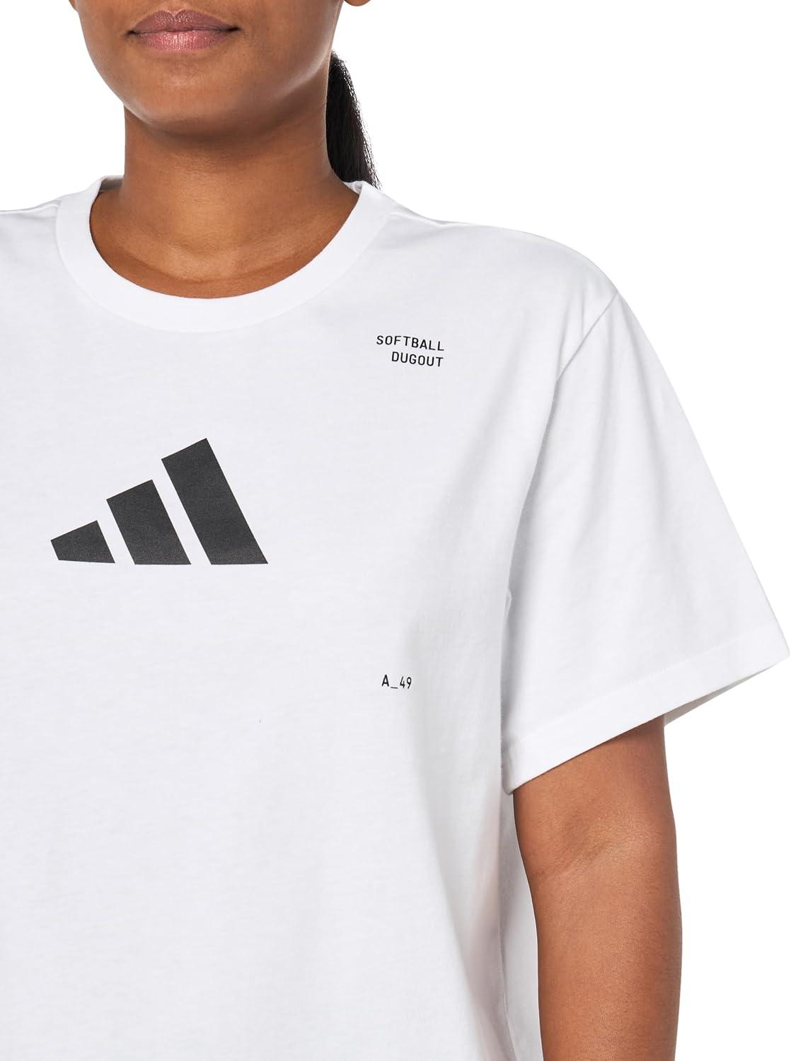 image:imageadidas Womens Softball Graphic TShirtWhite