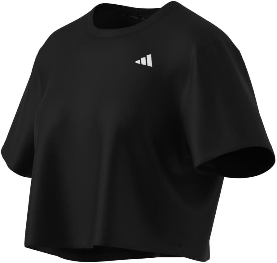 image:imageadidas Womens Train Essentials Boxy Workout Crew Neck Short Sleeve Athletic Casual Tops Casual WhiteBlack